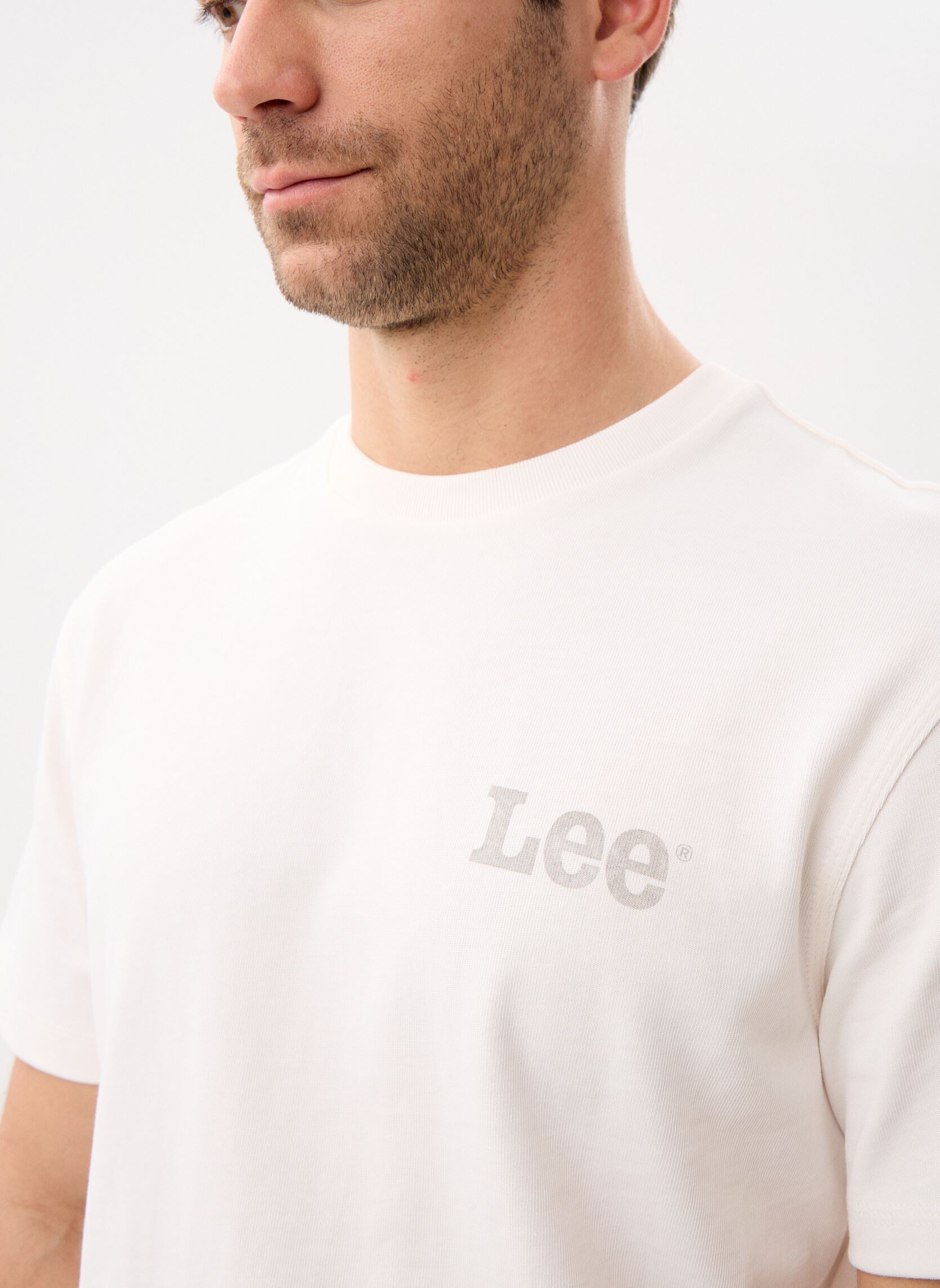 T-shirts met korte mouwen Ww Work For It Tee heren beige Lee T-shirts met korte mouwen Ww Work For It Tee heren beige NATURAL