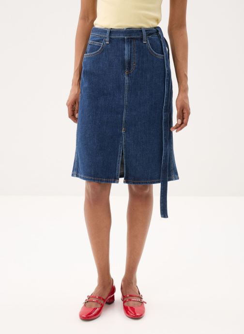Lee Jupes courtes Midi Skirt With Bow femme bleu