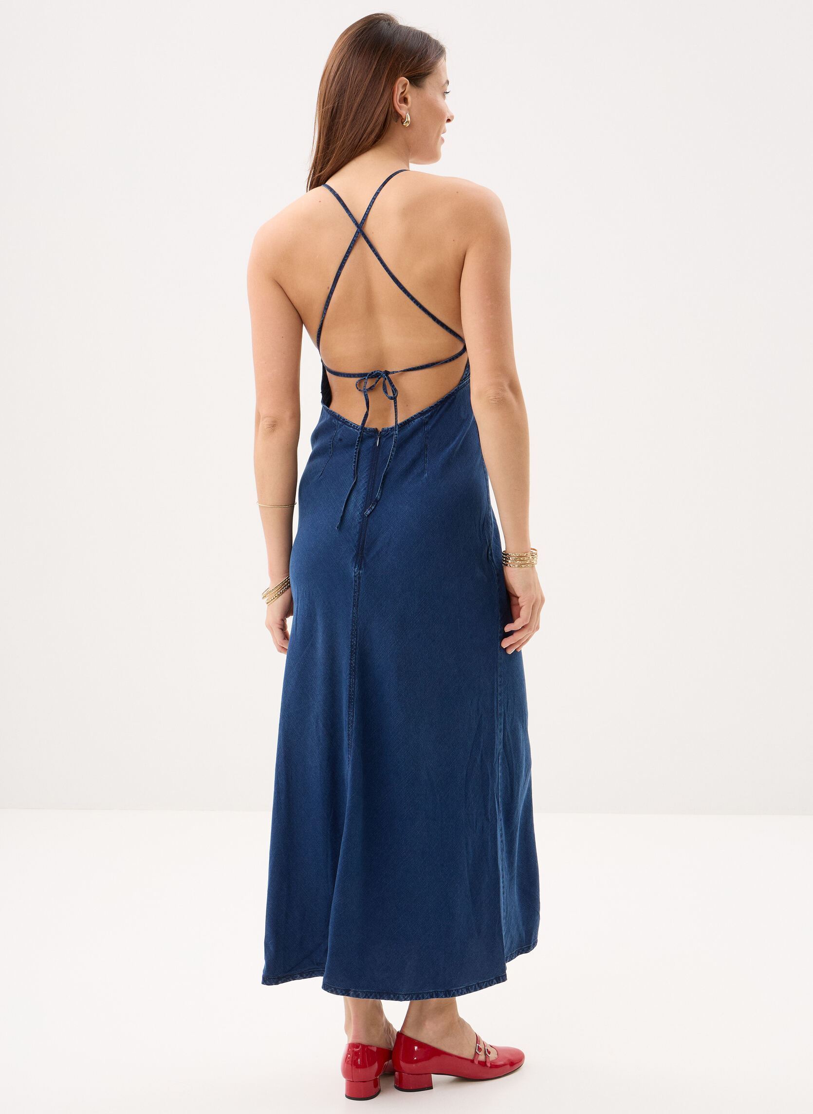 Abiti Slip Dress donna blu Lee Abiti Slip Dress donna blu FROZEN IN TIME