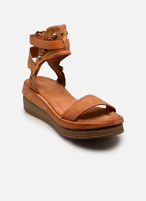 AS98 Sandales compensées et plateformes C02012 femme marron