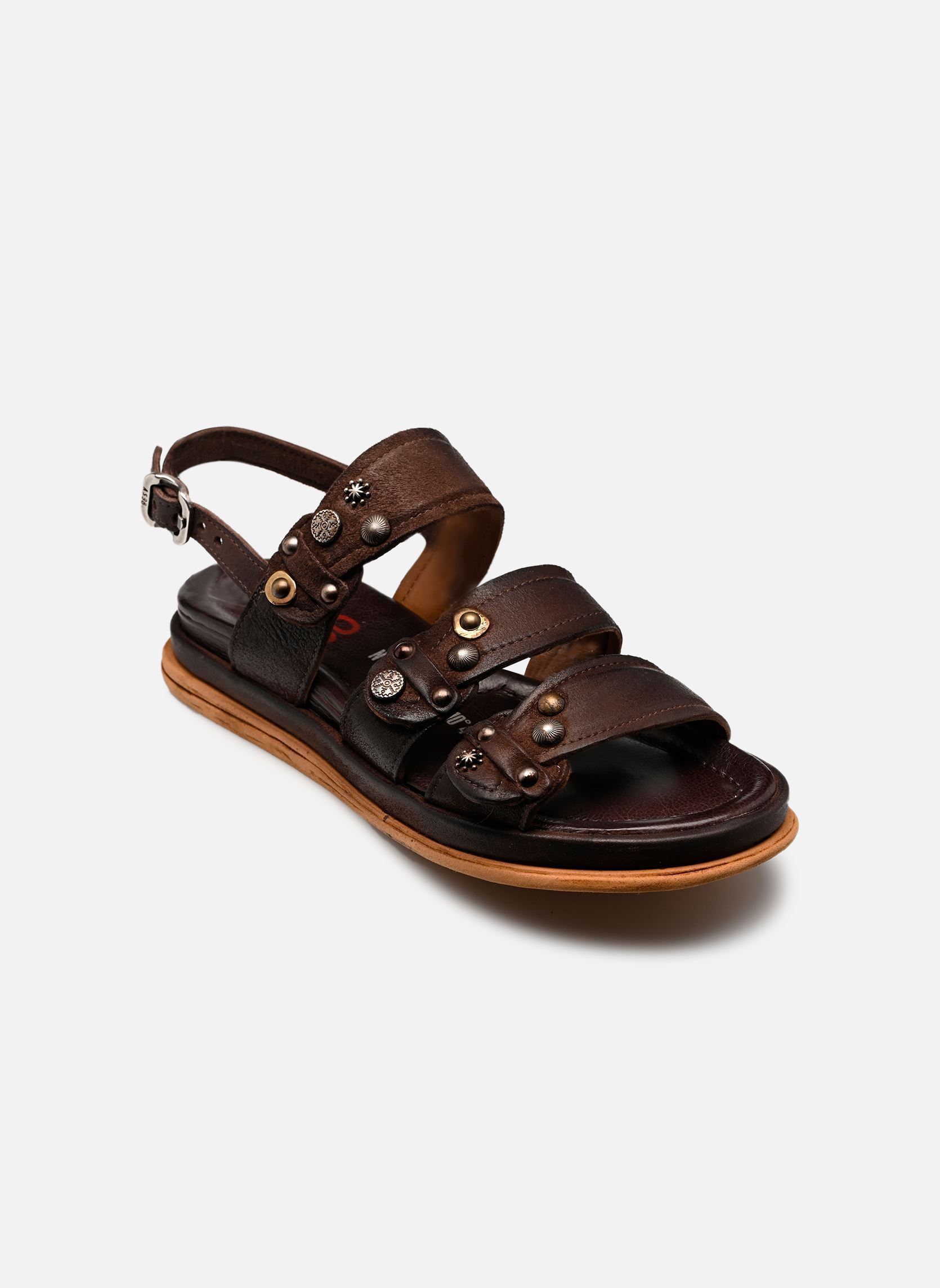 Sandales compensées et plateformes B60020 femme marron AS98 Sandales compensées et plateformes B60020 femme marron EBANO