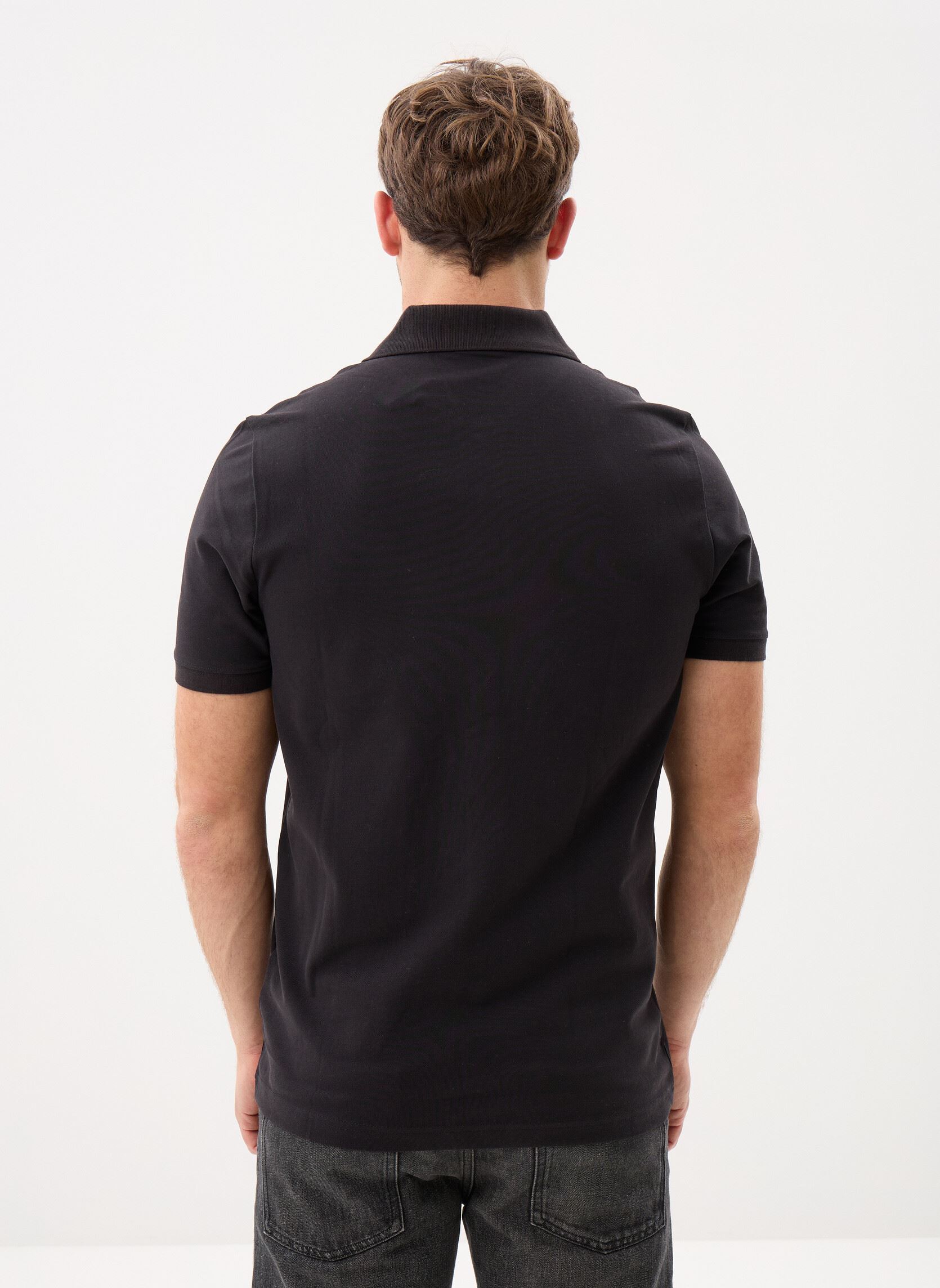 Kurzarm-Poloshirts ESS No. 1 Logo Pique Polo herren schwarz Puma Kurzarm-Poloshirts ESS No. 1 Logo Pique Polo herren schwarz PUMA BLACK