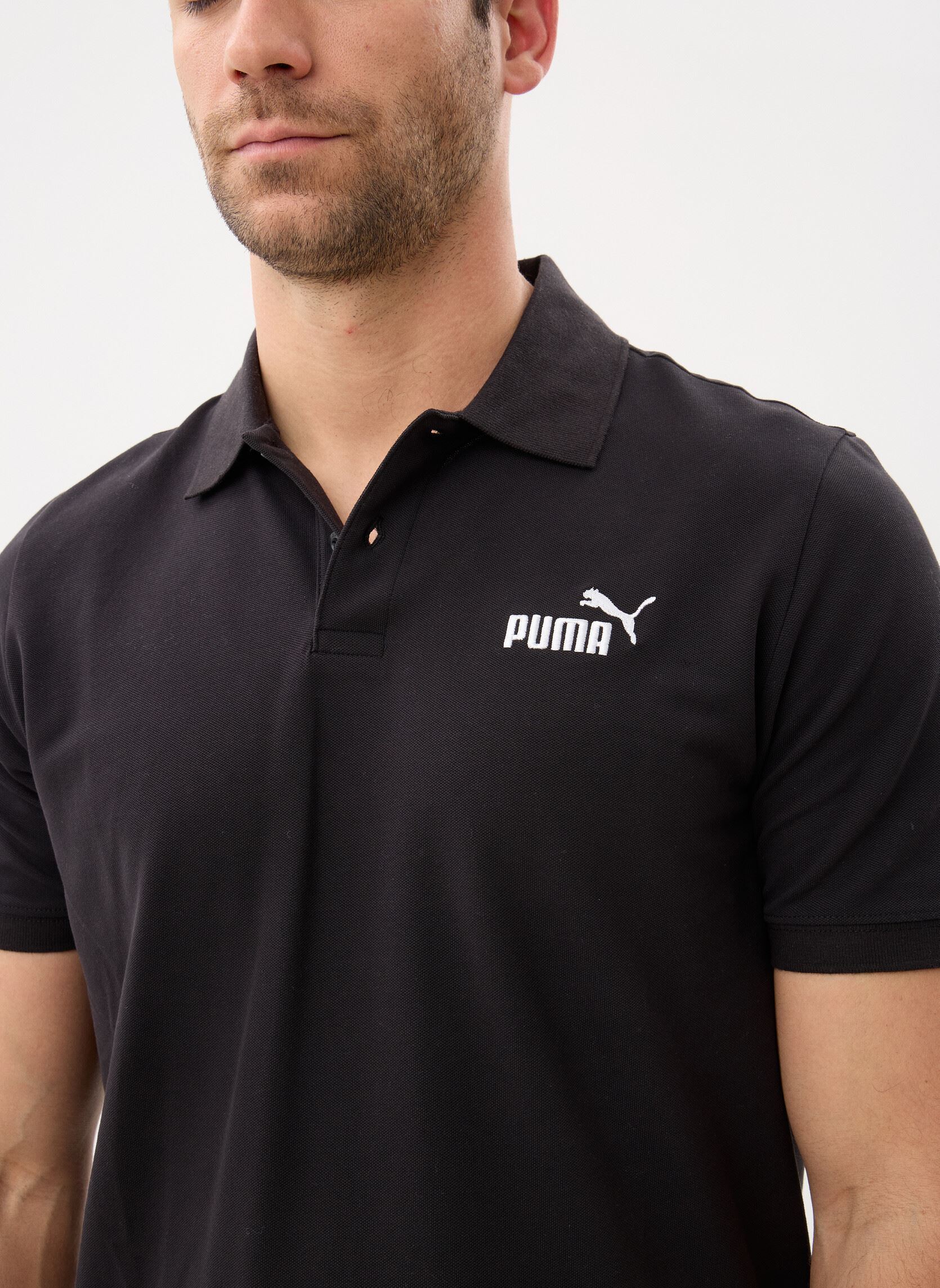 Kurzarm-Poloshirts ESS No. 1 Logo Pique Polo herren schwarz Puma Kurzarm-Poloshirts ESS No. 1 Logo Pique Polo herren schwarz PUMA BLACK