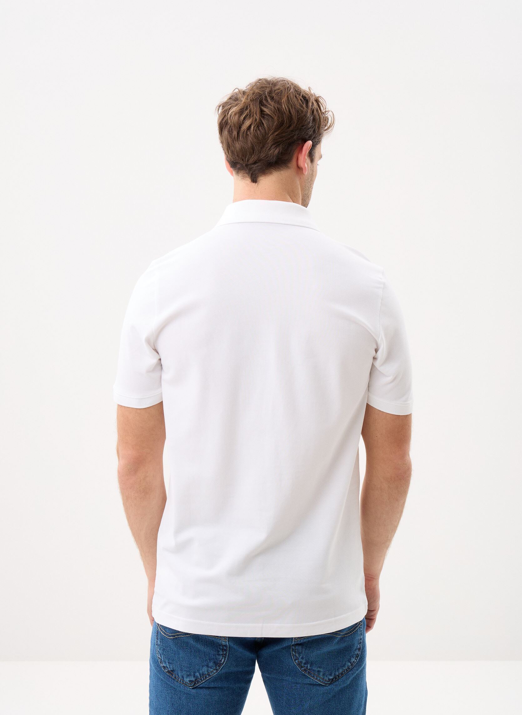 Polos manches courtes ESS No. 1 Logo Pique Polo homme blanc Puma Polos manches courtes ESS No. 1 Logo Pique Polo homme blanc Puma White