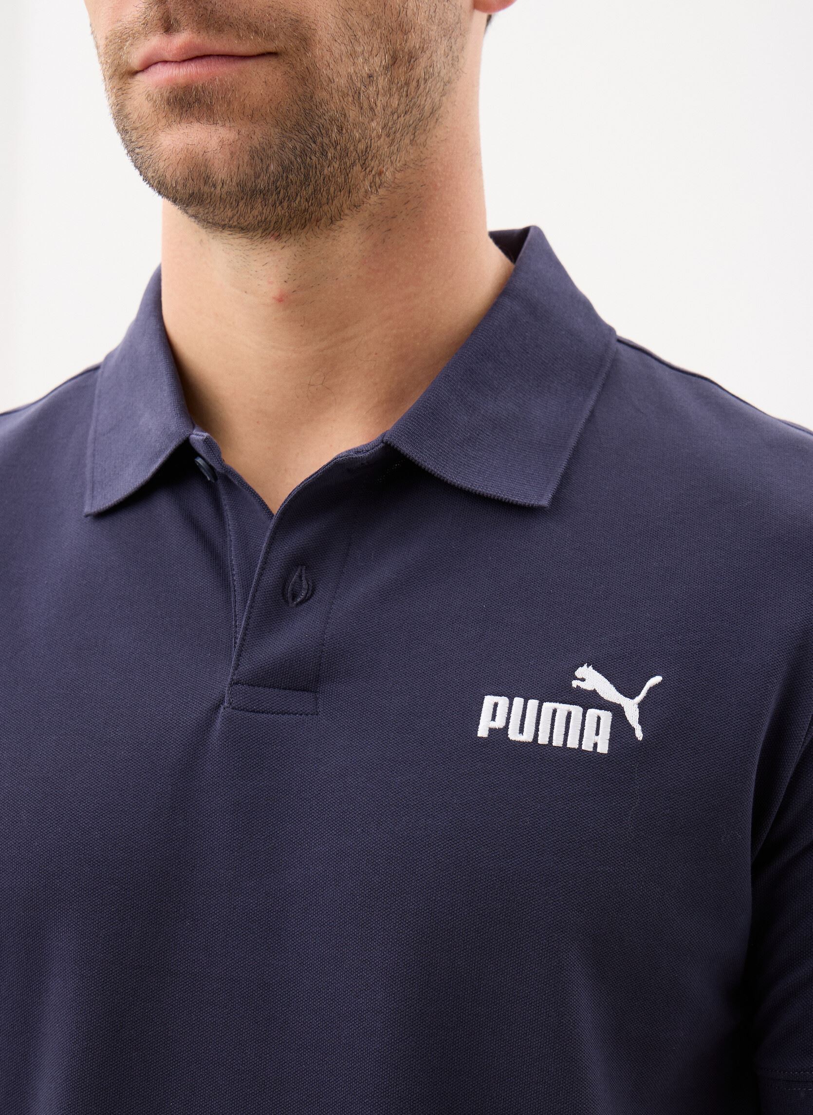 Polos manches courtes ESS No. 1 Logo Pique Polo homme bleu Puma Polos manches courtes ESS No. 1 Logo Pique Polo homme bleu New Navy
