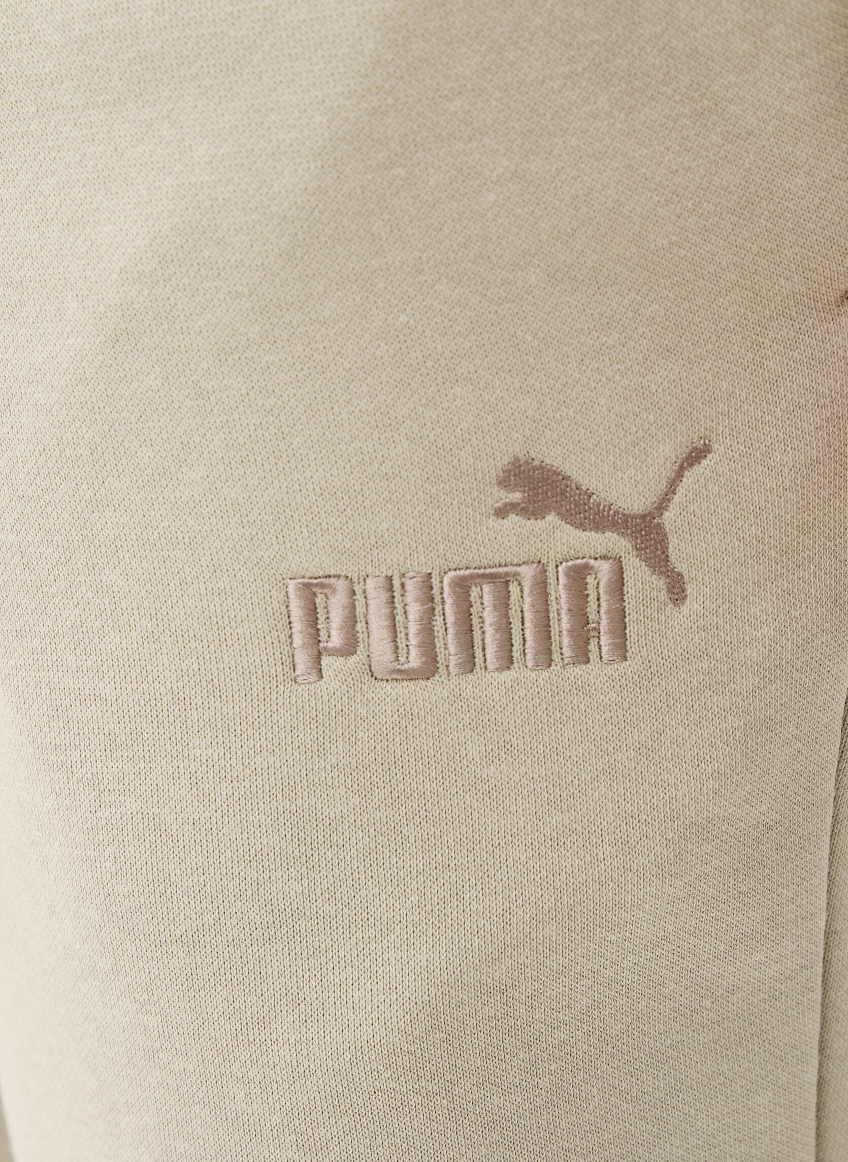 Joggings ESS No. 1 Logo Sweatpants FL cl (s) homme gris Puma Joggings ESS No. 1 Logo Sweatpants FL cl (s) homme gris Pebble Gray