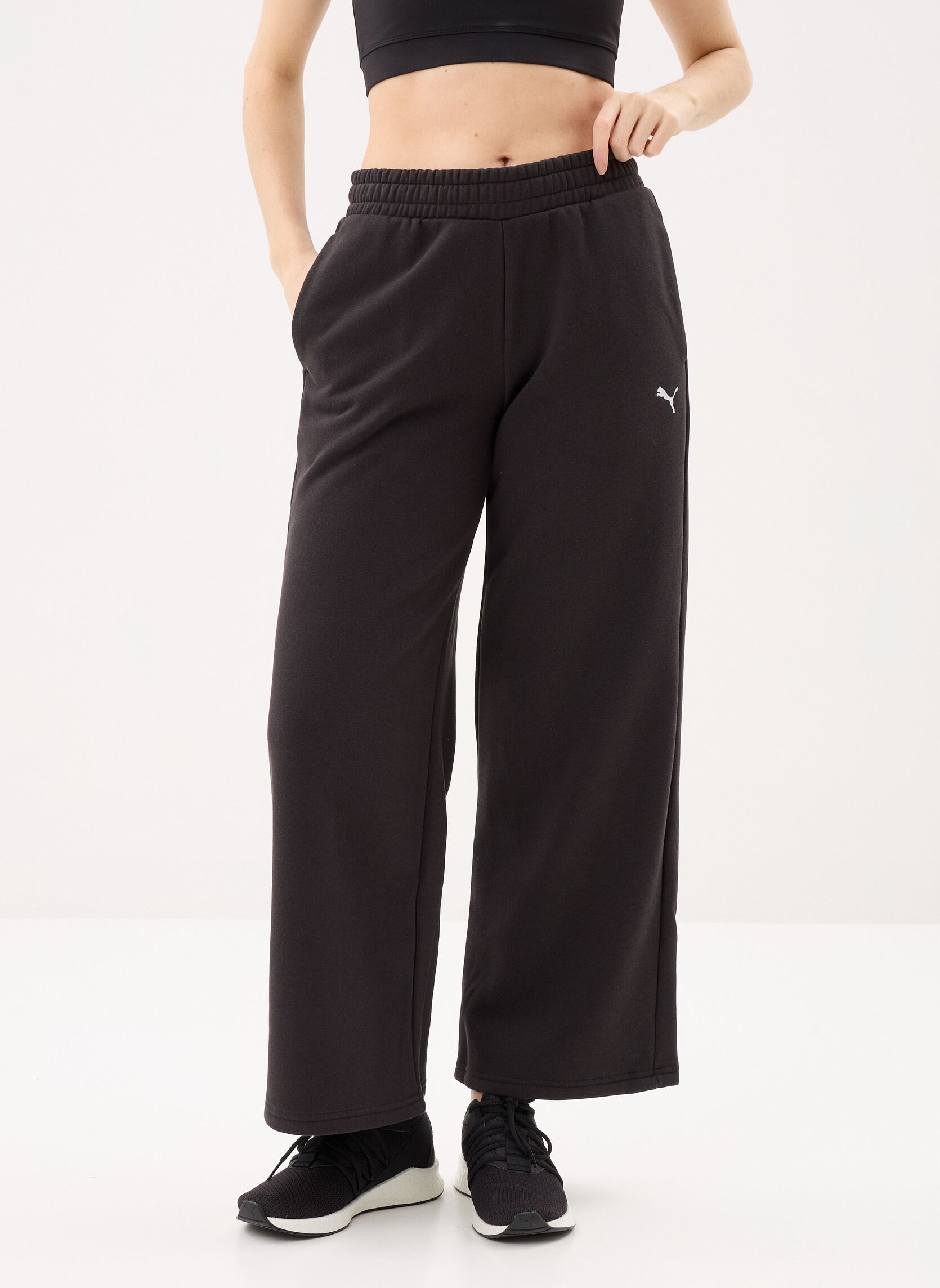 Vêtements Puma ESS Cat Comfort Wide Leg Pants FL op pour Femme