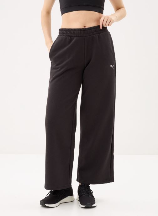 Puma Wijde broeken ESS Cat Comfort Wide Leg Pants FL op dames zwart