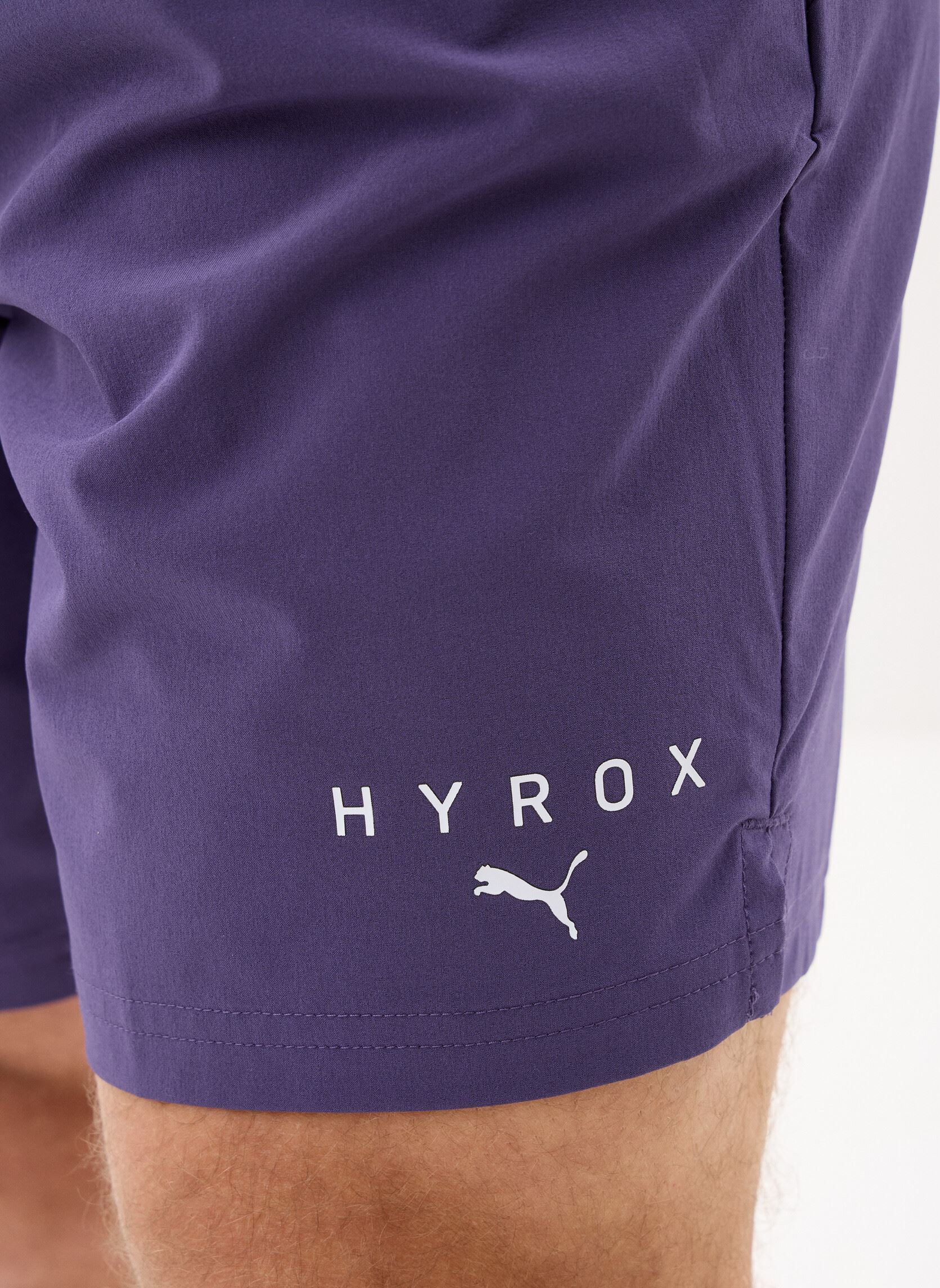 Shorts de sport M PUMA x HYROX Woven homme violet Puma Shorts de sport M PUMA x HYROX Woven homme violet Deep Plum