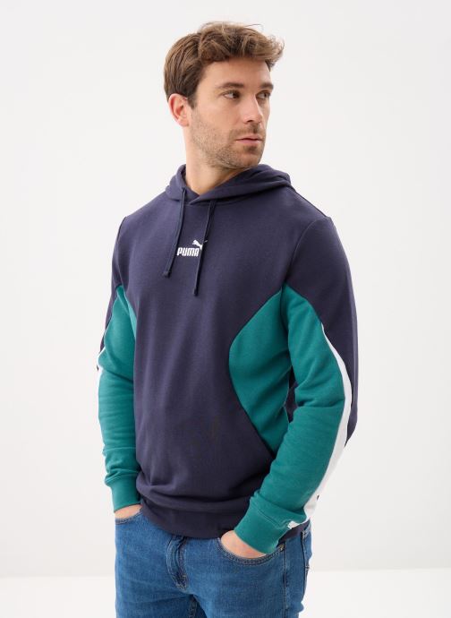 Puma Sweats à capuche ESS BLOCK Hoodie TR homme bleu