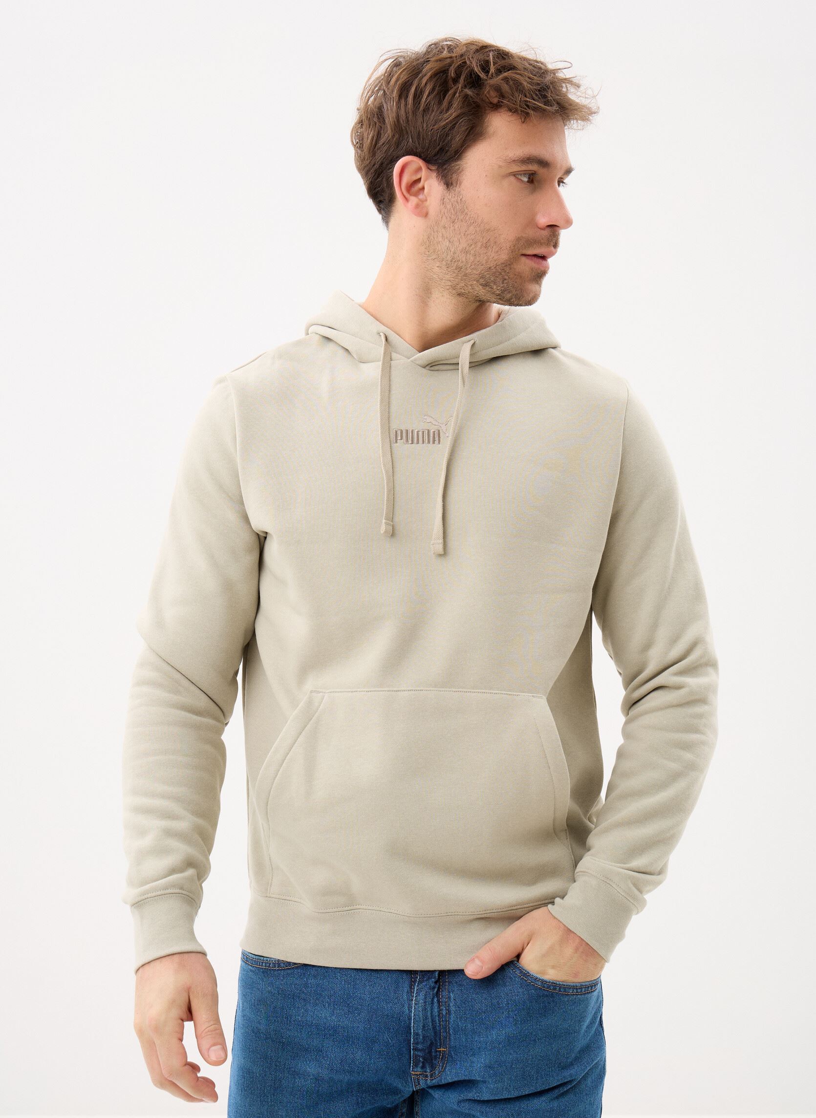 Sweat shirt Puma ESS Small No. 1 Logo centered Logo Hoodie FL US - vue 2