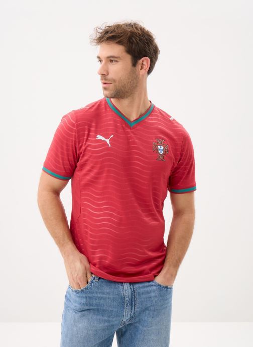 Puma Polos de manga corta FPF Home Jersey Replica PE26 hombre rojo