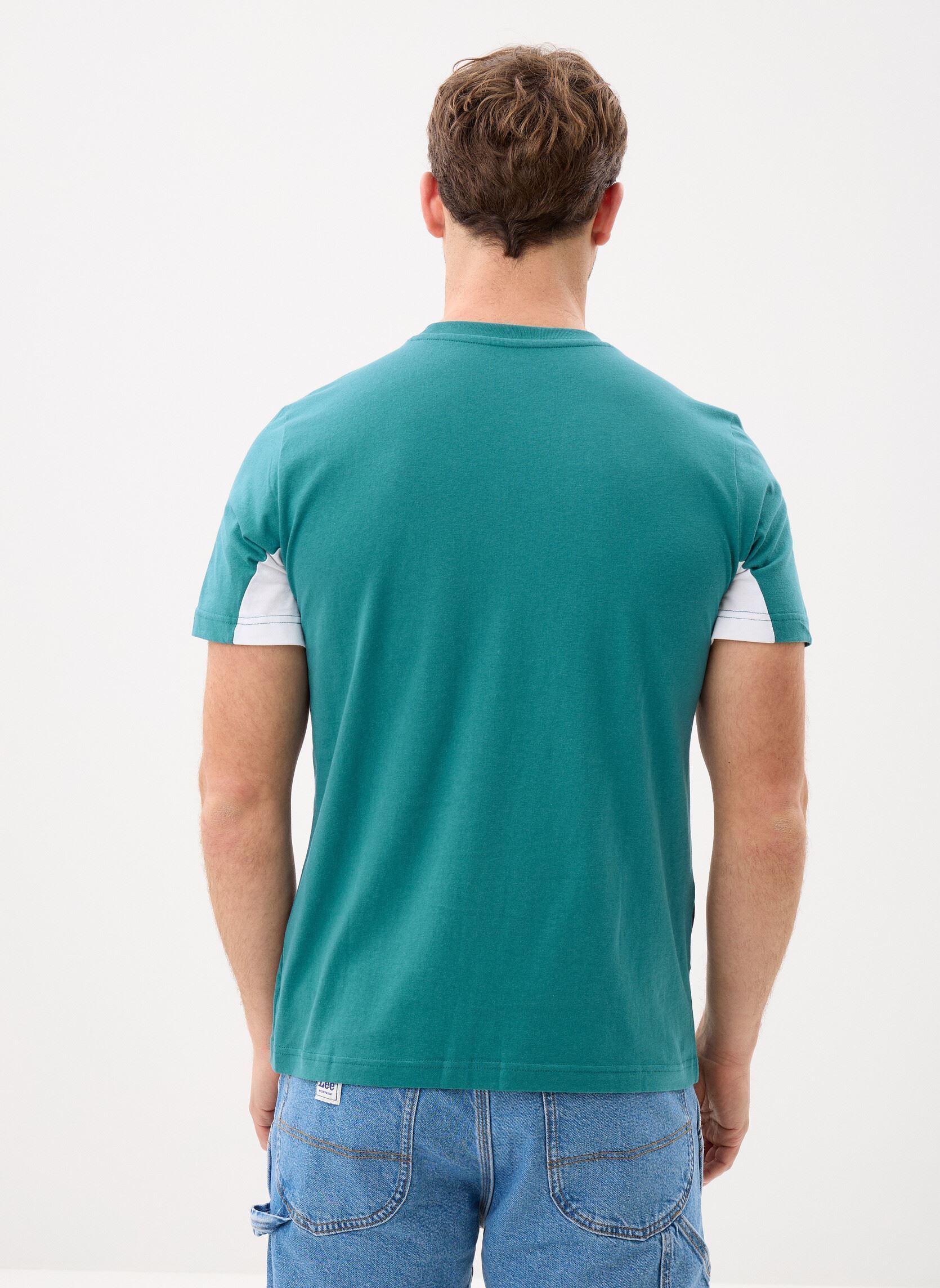 Tee-shirts manches courtes ESS BLOCK Tee homme vert Puma Tee-shirts manches courtes ESS BLOCK Tee homme vert Emerald Ice