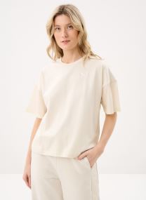 T-shirt a maniche corte HER Oversized Tee donna bianco