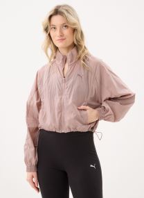Trainingsvest HER Relaxed Full-Zip Woven Jacket dames beige Puma Trainingsvest HER Relaxed Full-Zip Woven Jacket dames beige Sandstone