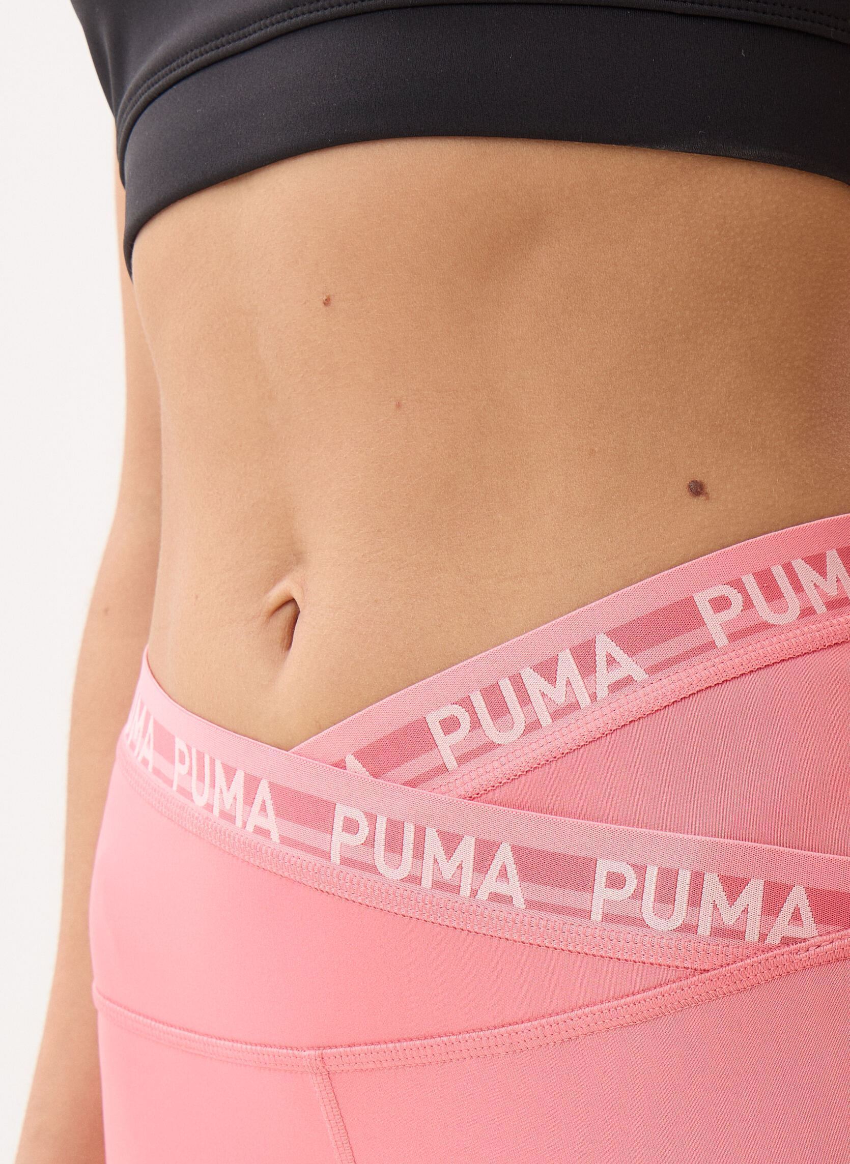 Leggings W Puma Strong Cross Front Tight - HW 7/8 dames roze Puma Leggings W Puma Strong Cross Front Tight - HW 7/8 dames roze WILD PINK
