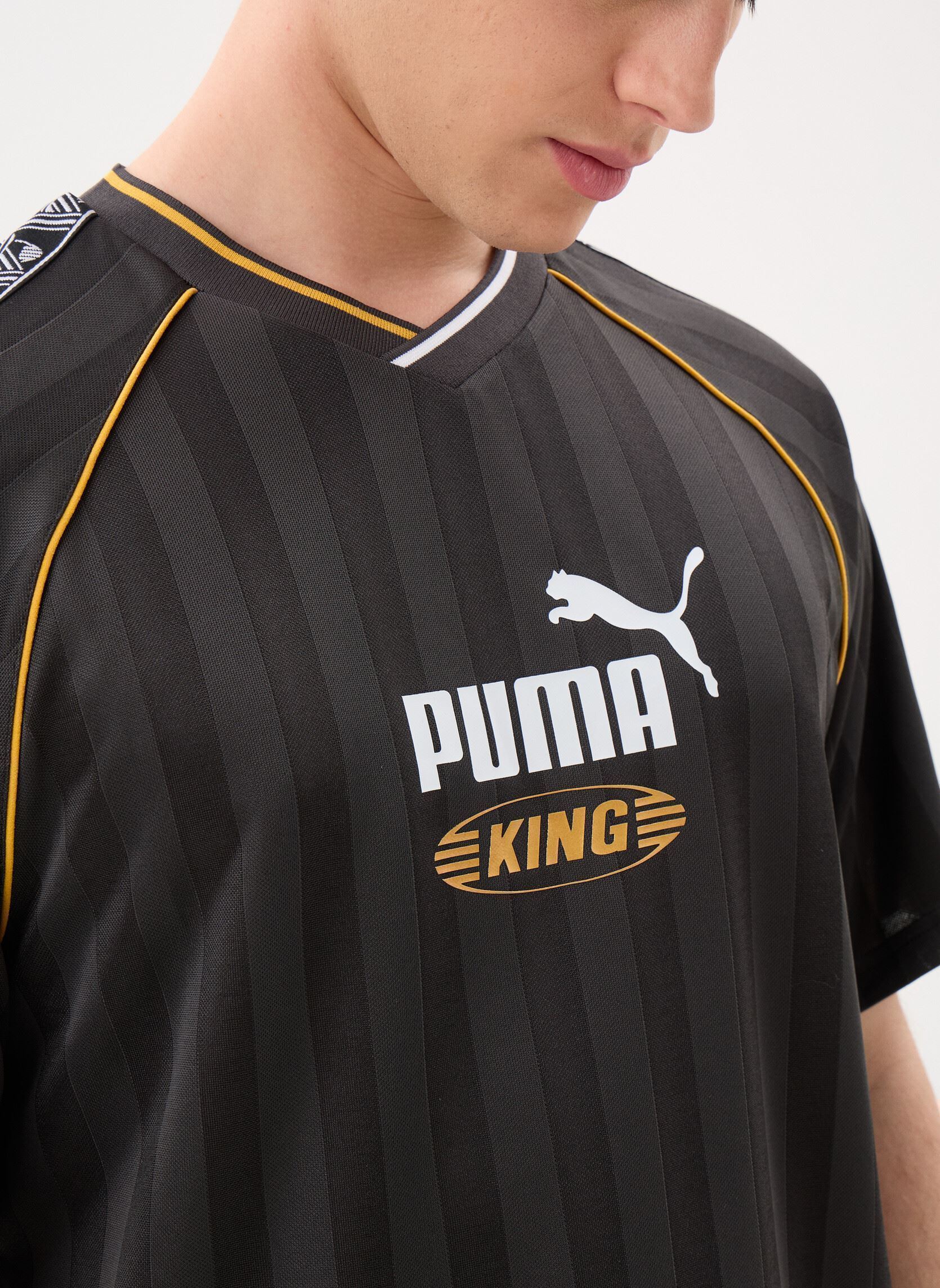 Korte mouwen polo's KING Relaxed Football Jersey heren zwart Puma Korte mouwen polo's KING Relaxed Football Jersey heren zwart Puma Black