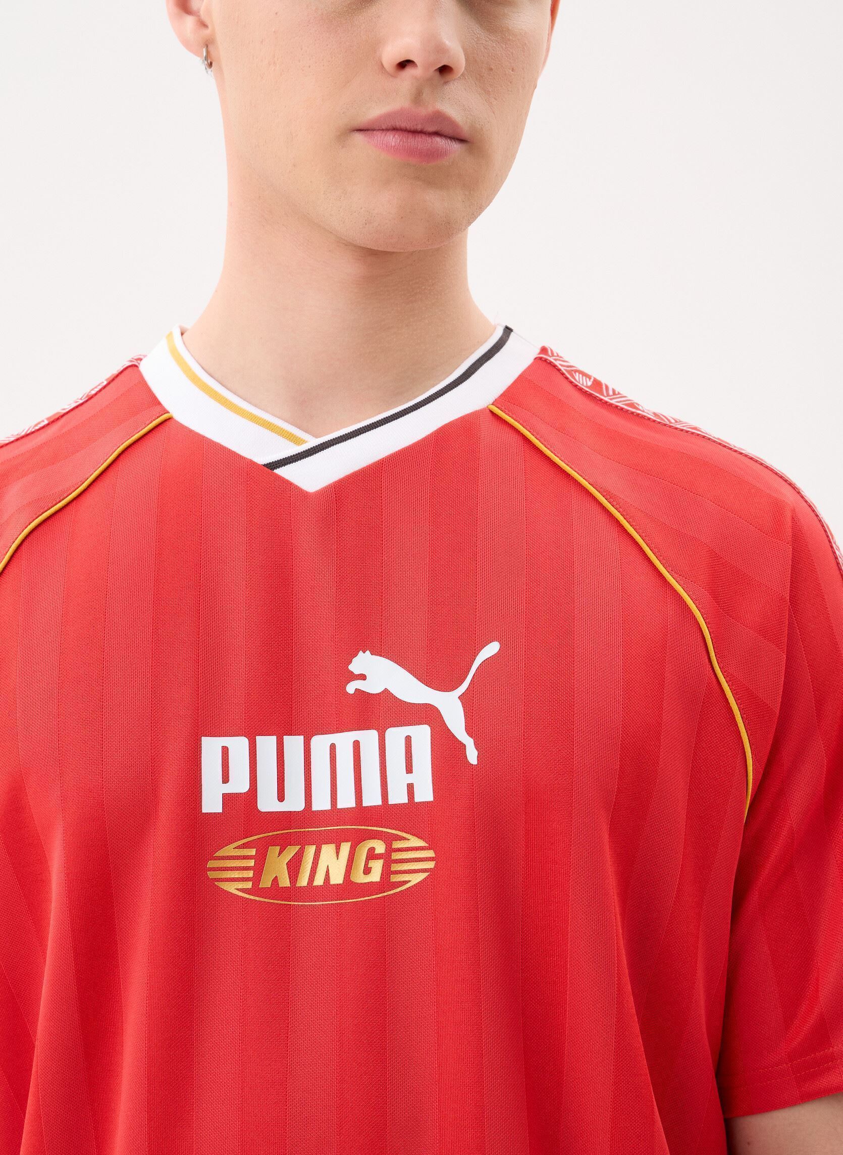 Kurzarm-Poloshirts KING Relaxed Football Jersey herren rot Puma Kurzarm-Poloshirts KING Relaxed Football Jersey herren rot For All Time Red