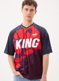 Polos manches courtes KING Extravaganza Jersey homme bleu