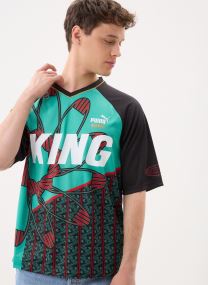 Polos manches courtes KING Extravaganza Jersey homme bleu