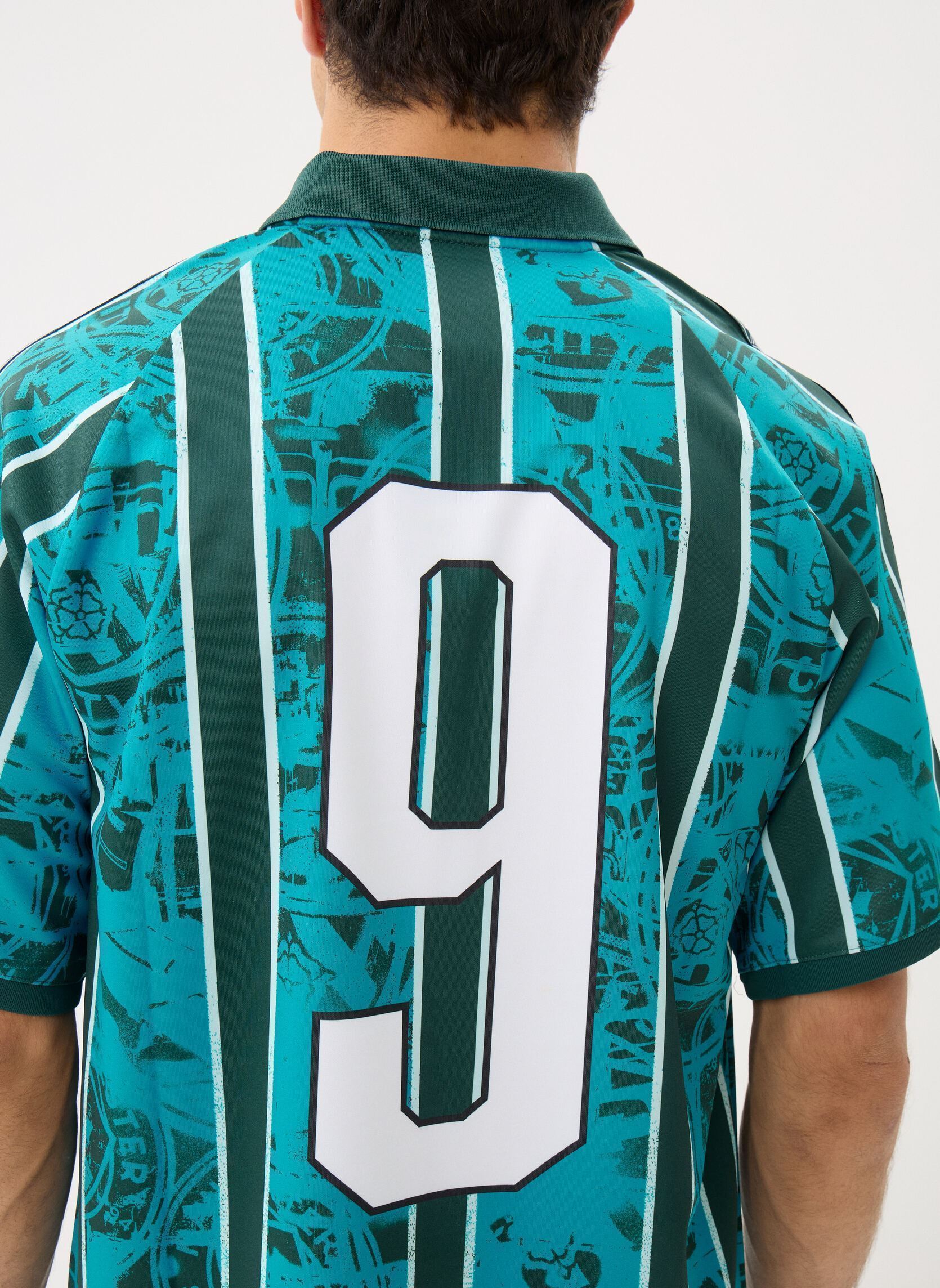 Polos MCFC KING Retro Jersey homme bleu Puma Polos MCFC KING Retro Jersey homme bleu Tropical Blue-Deep Navy