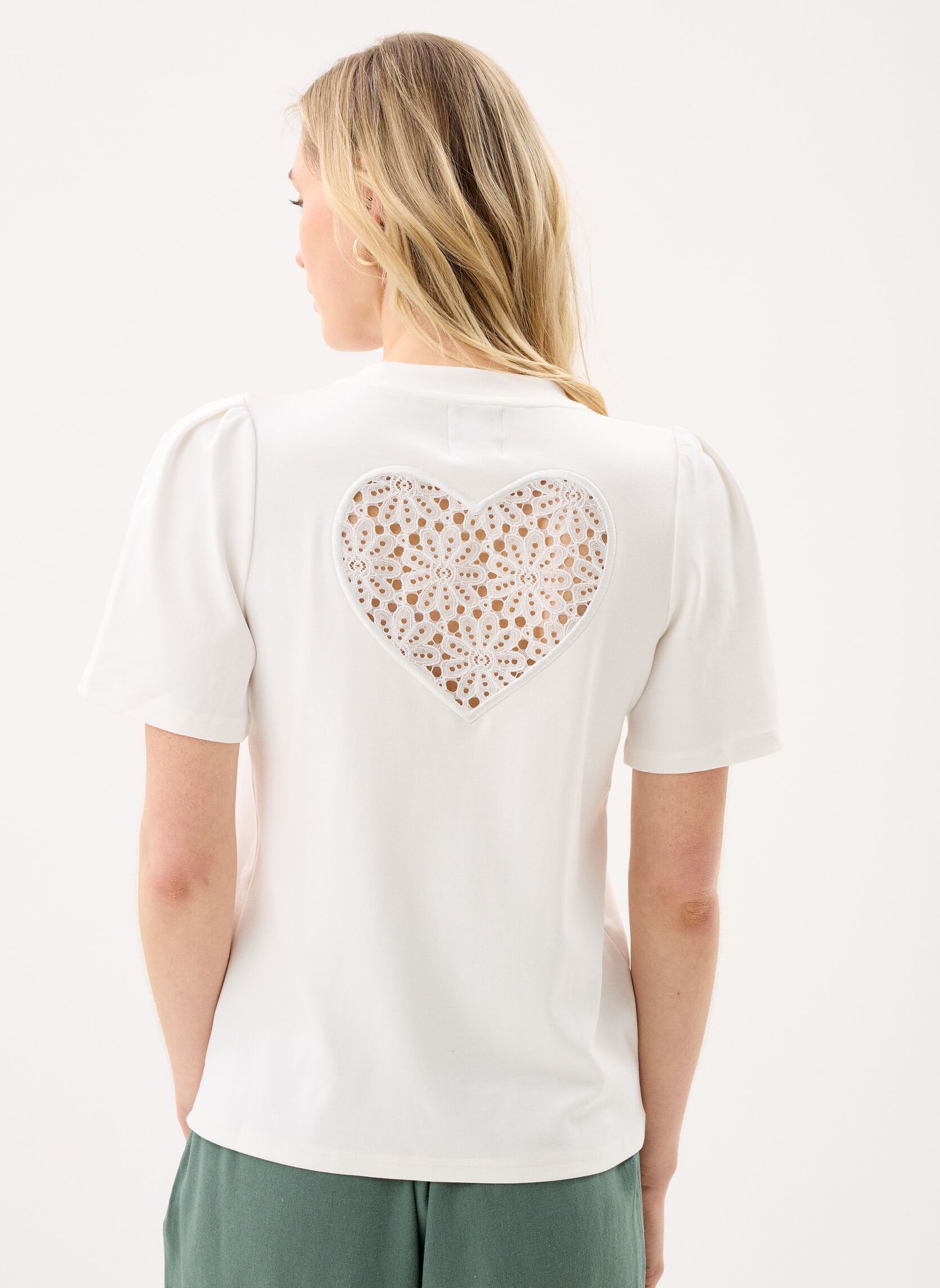 T-shirts met korte mouwen Young Ladies Knitted Tee EL1129EP dames wit Lili Sidonio T-shirts met korte mouwen Young Ladies Knitted Tee EL1129EP dames wit WHITE