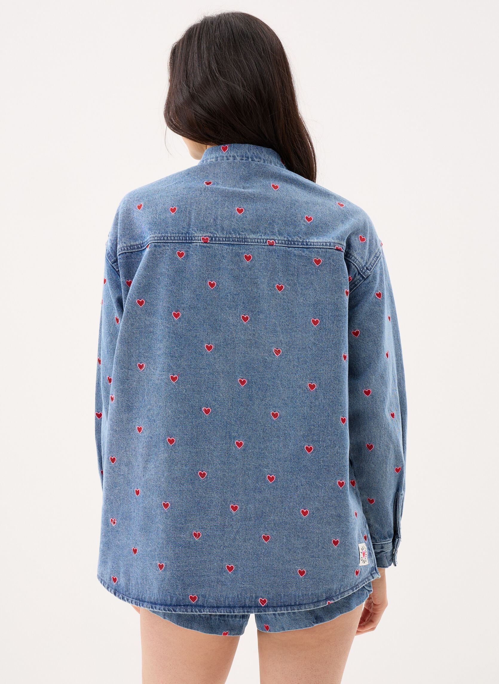 Jacken Young Ladies Woven Overshirt EL1138EP damen blau Lili Sidonio Jacken Young Ladies Woven Overshirt EL1138EP damen blau DENIM BLUE