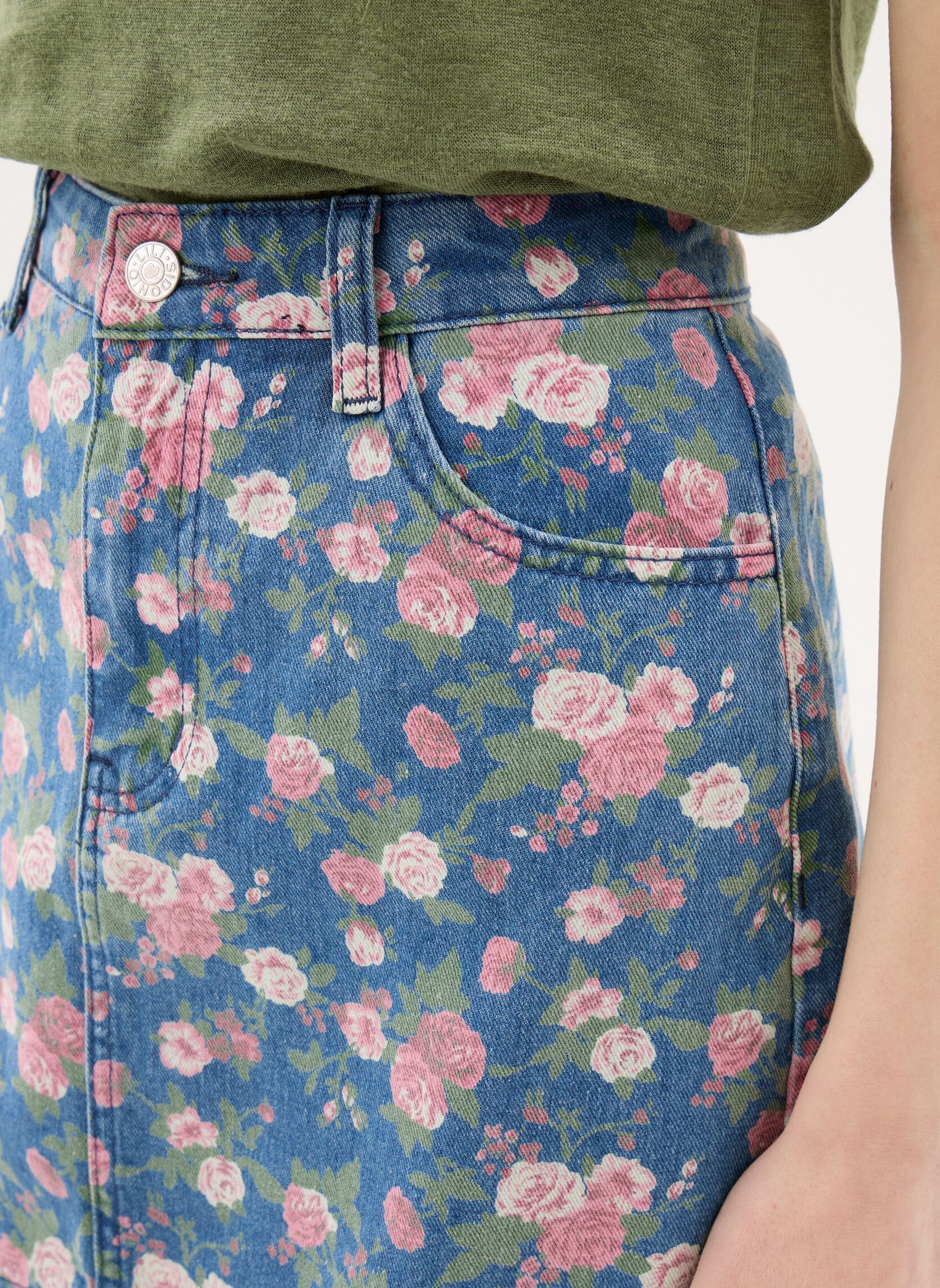 Kurze Röcke Young Ladies Woven Skirt ELF977EP damen blau Lili Sidonio Kurze Röcke Young Ladies Woven Skirt ELF977EP damen blau DENIM BLUE