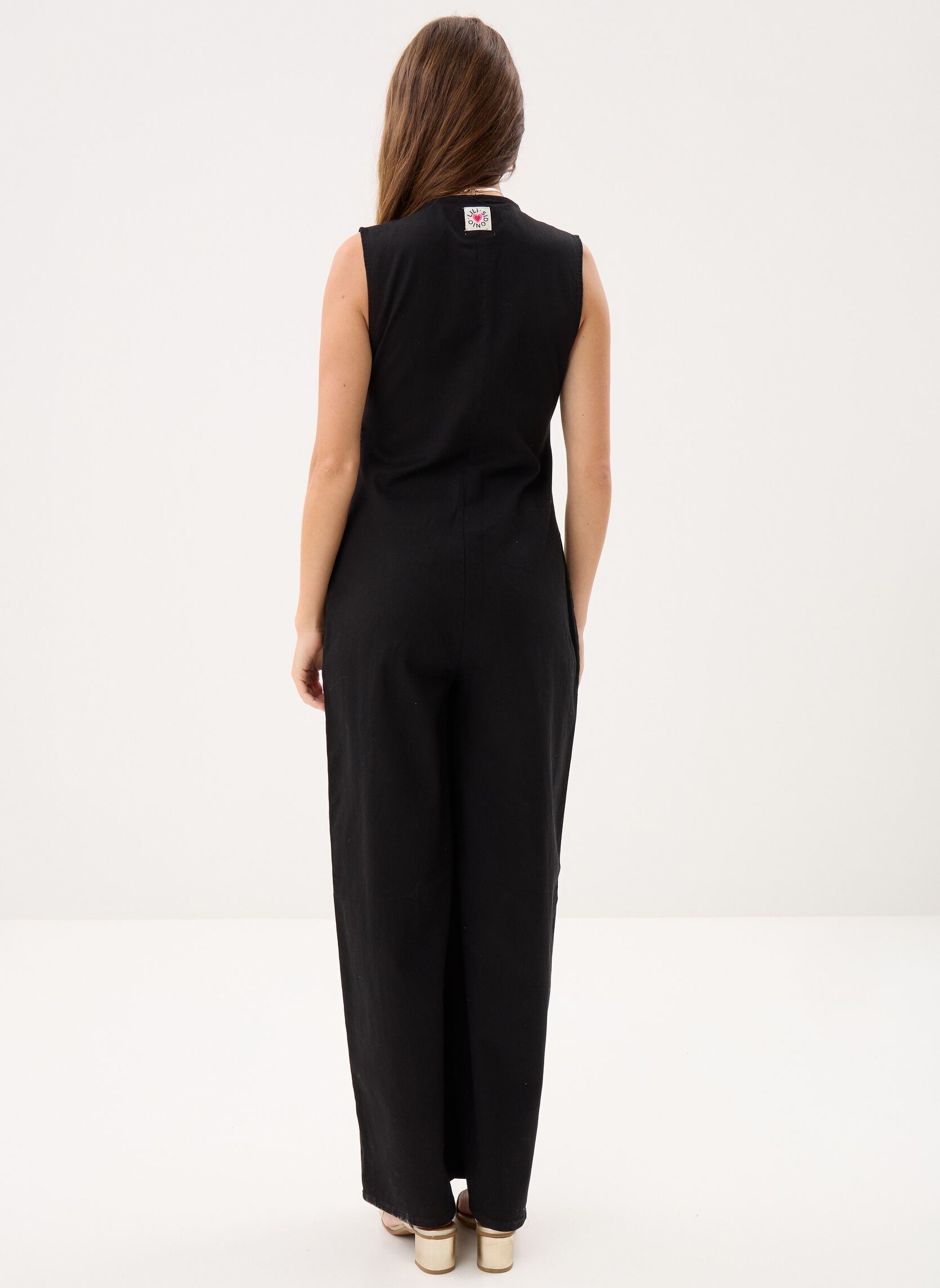 Jumpsuits / Overalls Young Ladies Woven Jumpsuit ELR148EP damen schwarz Lili Sidonio Jumpsuits / Overalls Young Ladies Woven Jumpsuit ELR148EP damen schwarz BLACK