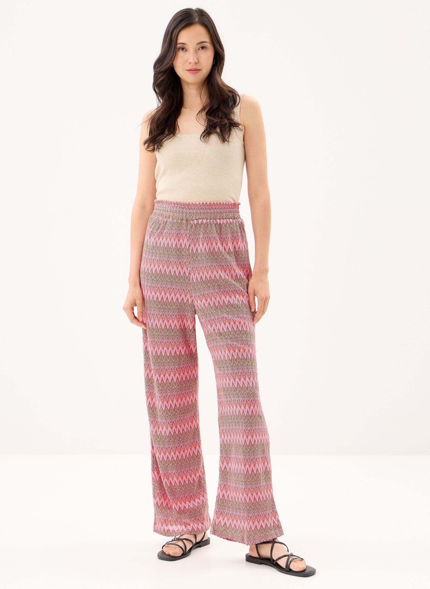 Pantalons larges Young Ladies Knitted Pants GL714AEE femme rose Lili Sidonio Pantalons larges Young Ladies Knitted Pants GL714AEE femme rose PINK