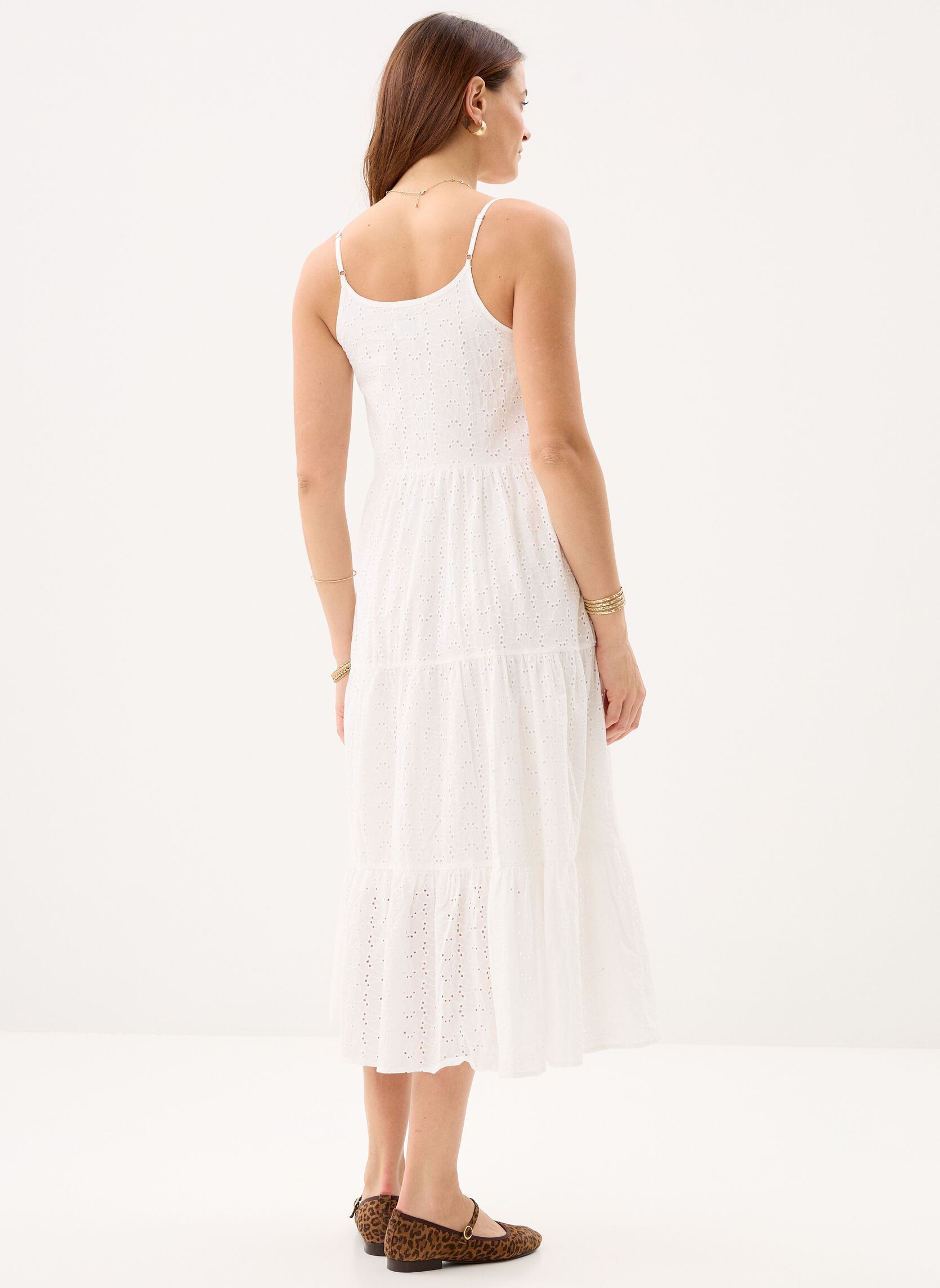 Robes longues Young Ladies Woven Dress GL729EE femme blanc Lili Sidonio Robes longues Young Ladies Woven Dress GL729EE femme blanc WHITE