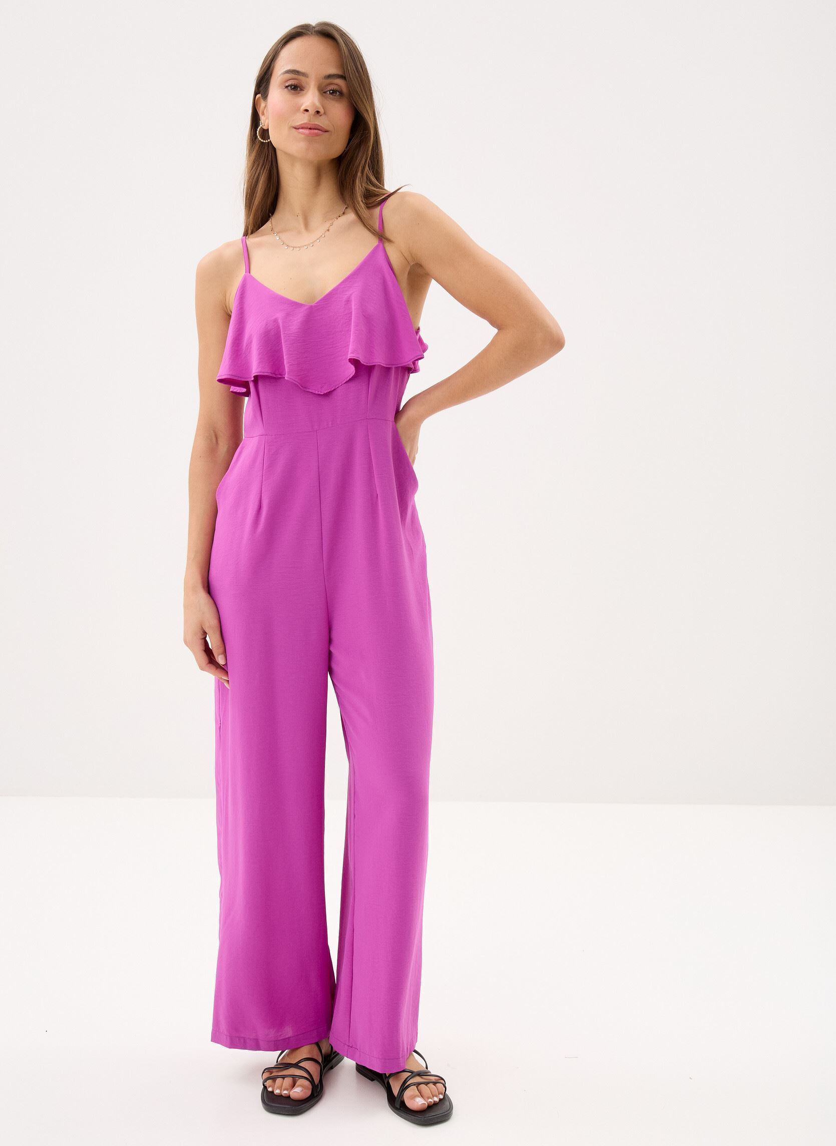 Jumpsuits Young Ladies Woven Jumpsuit GL735EP damen violett Lili Sidonio Jumpsuits Young Ladies Woven Jumpsuit GL735EP damen violett PURPLE BOUGAINVILLIER