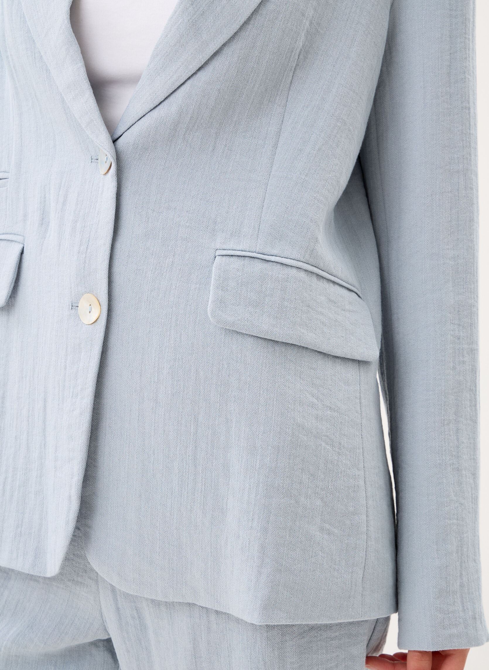 Vestes de blazer Young Ladies Woven Blazer GLF101EE femme bleu Lili Sidonio Vestes de blazer Young Ladies Woven Blazer GLF101EE femme bleu LIGHT BLUE