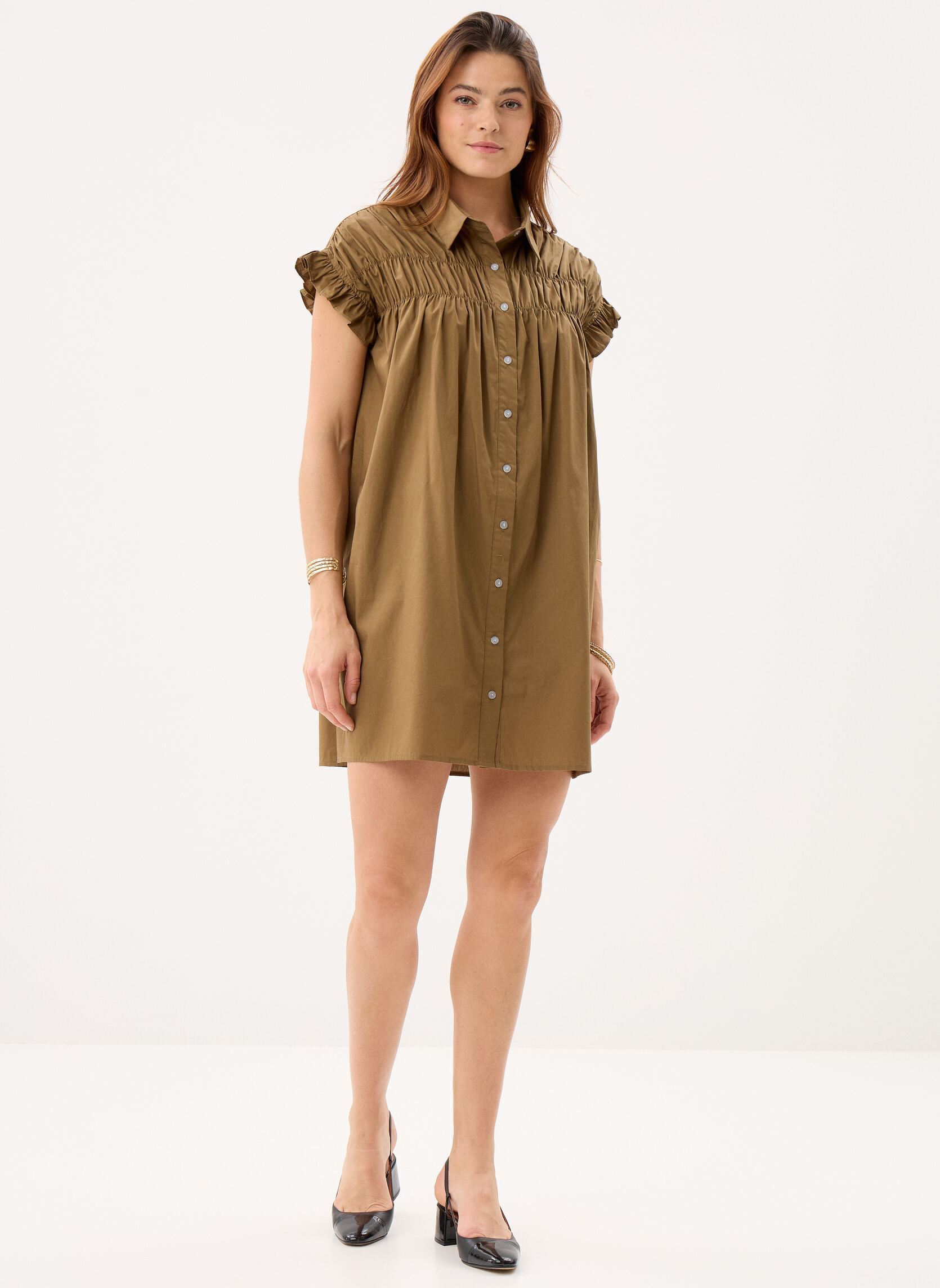Robes Young Ladies Woven Dress LAL154AEP femme vert Lili Sidonio Robes Young Ladies Woven Dress LAL154AEP femme vert KHAKI