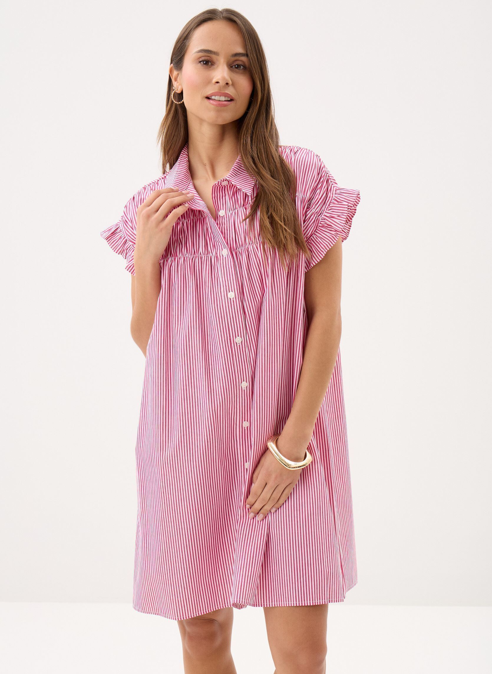 Kleider Young Ladies Woven Dress LAL154DEE damen rot Lili Sidonio Kleider Young Ladies Woven Dress LAL154DEE damen rot RED