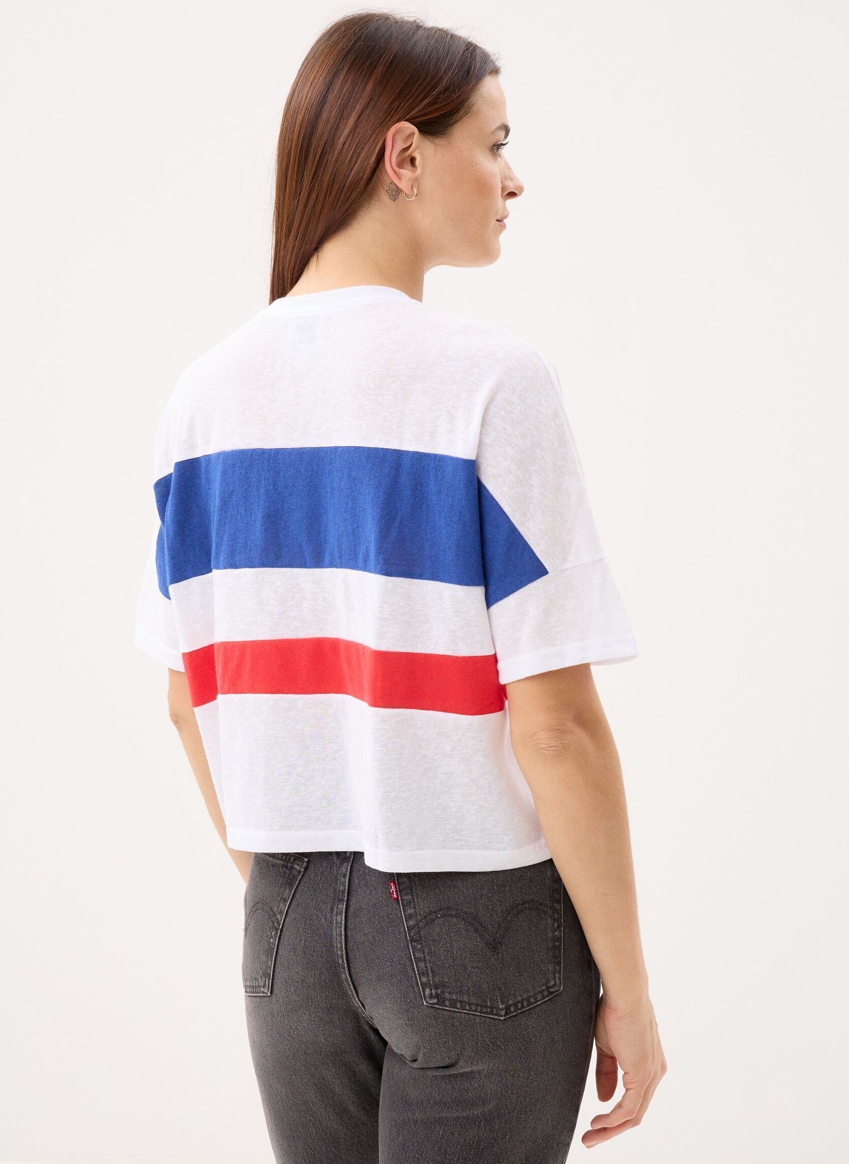 Tee-shirts manches courtes Young Ladies Knitted Tee LAL687EE femme blanc Lili Sidonio Tee-shirts manches courtes Young Ladies Knitted Tee LAL687EE femme blanc WHITE