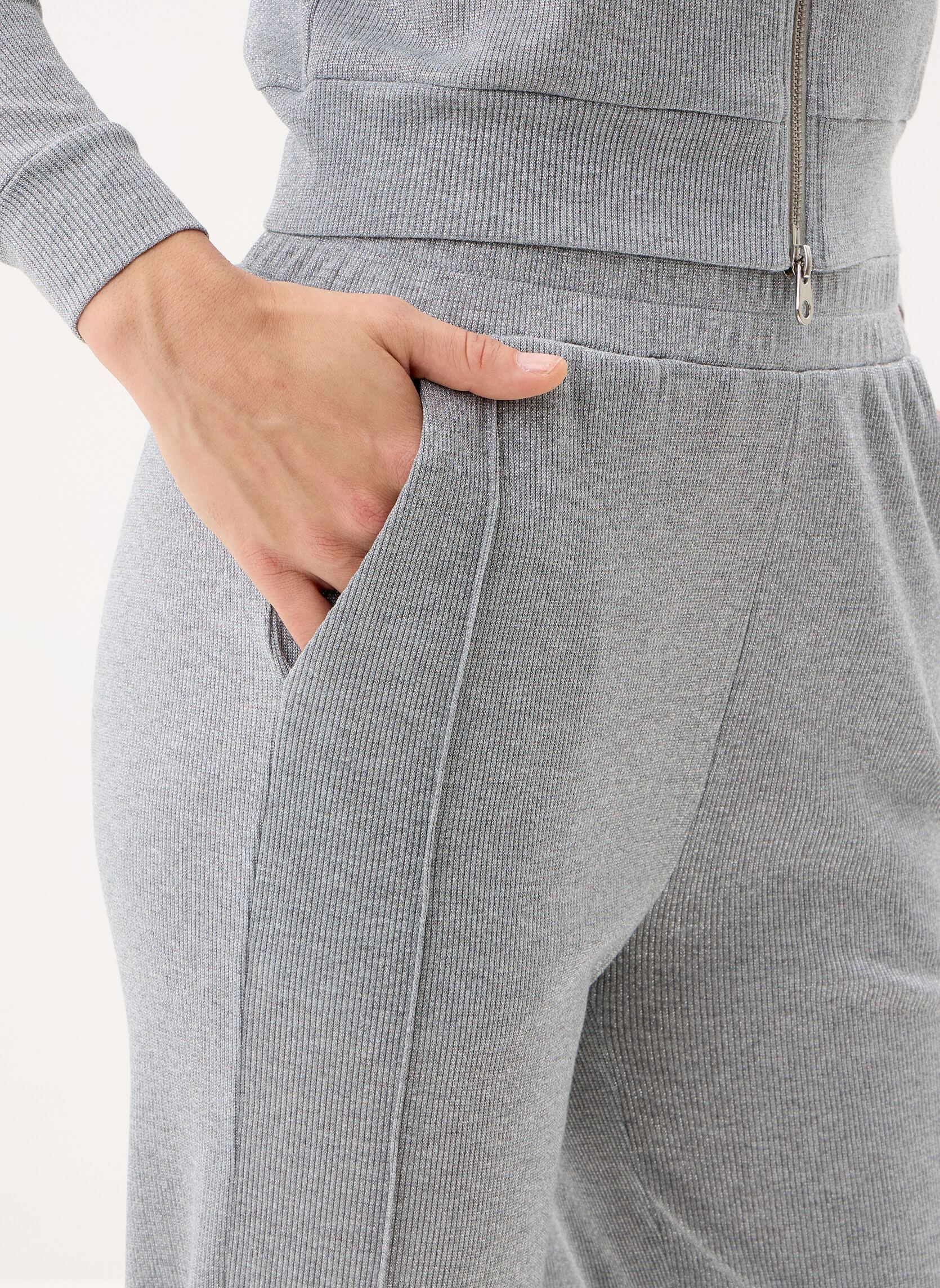 Pantalons droit Young Ladies Knitted Pants LAL689EP femme gris Lili Sidonio Pantalons droit Young Ladies Knitted Pants LAL689EP femme gris GREY