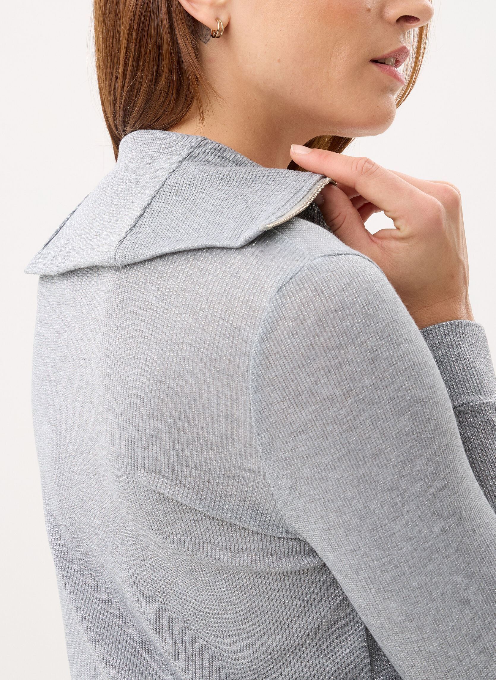 Jacken Young Ladies Knitted Jacket LALF172EP damen grau Lili Sidonio Jacken Young Ladies Knitted Jacket LALF172EP damen grau GREY