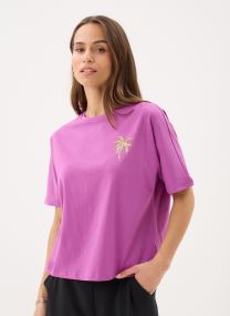 Kurzarm-T-Shirts Young Ladies Knitted Tee ML58EP damen violett