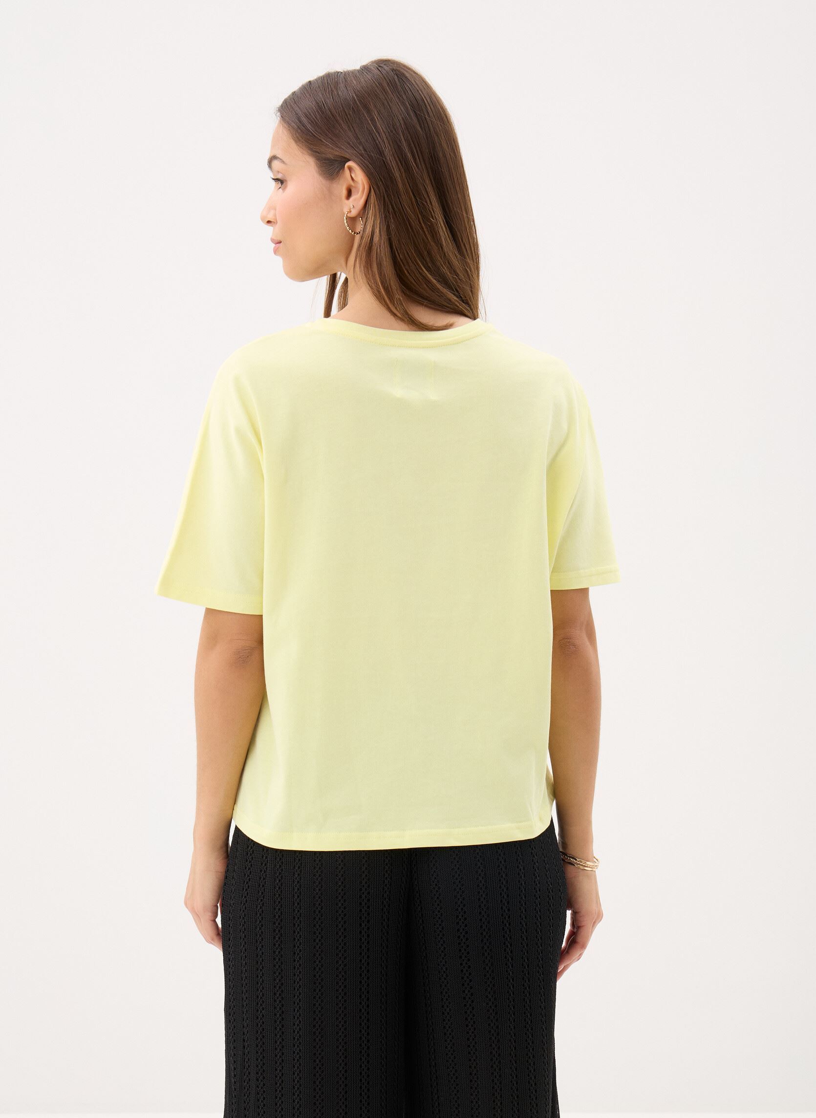 Kurzarm-T-Shirts Young Ladies Knitted Tee ML58EP damen gelb Lili Sidonio Kurzarm-T-Shirts Young Ladies Knitted Tee ML58EP damen gelb YELLOW