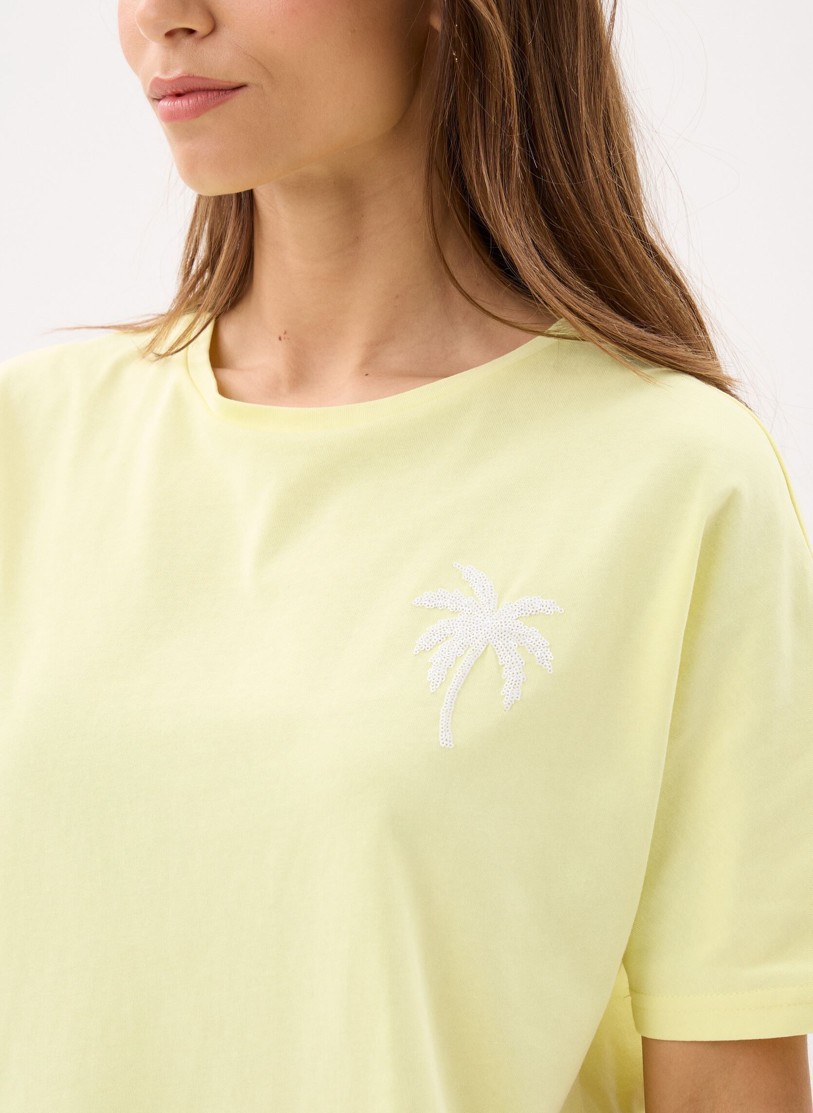 Kurzarm-T-Shirts Young Ladies Knitted Tee ML58EP damen gelb Lili Sidonio Kurzarm-T-Shirts Young Ladies Knitted Tee ML58EP damen gelb YELLOW