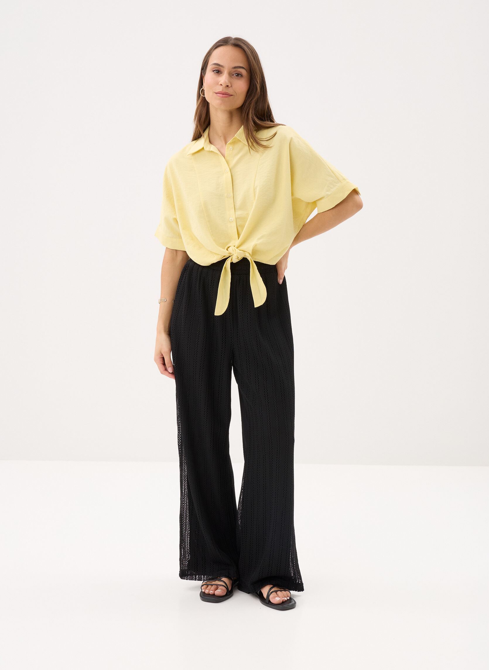 Kurzarm-Hemden Young Ladies Woven Shirt ML71EP damen gelb Lili Sidonio Kurzarm-Hemden Young Ladies Woven Shirt ML71EP damen gelb YELLOW