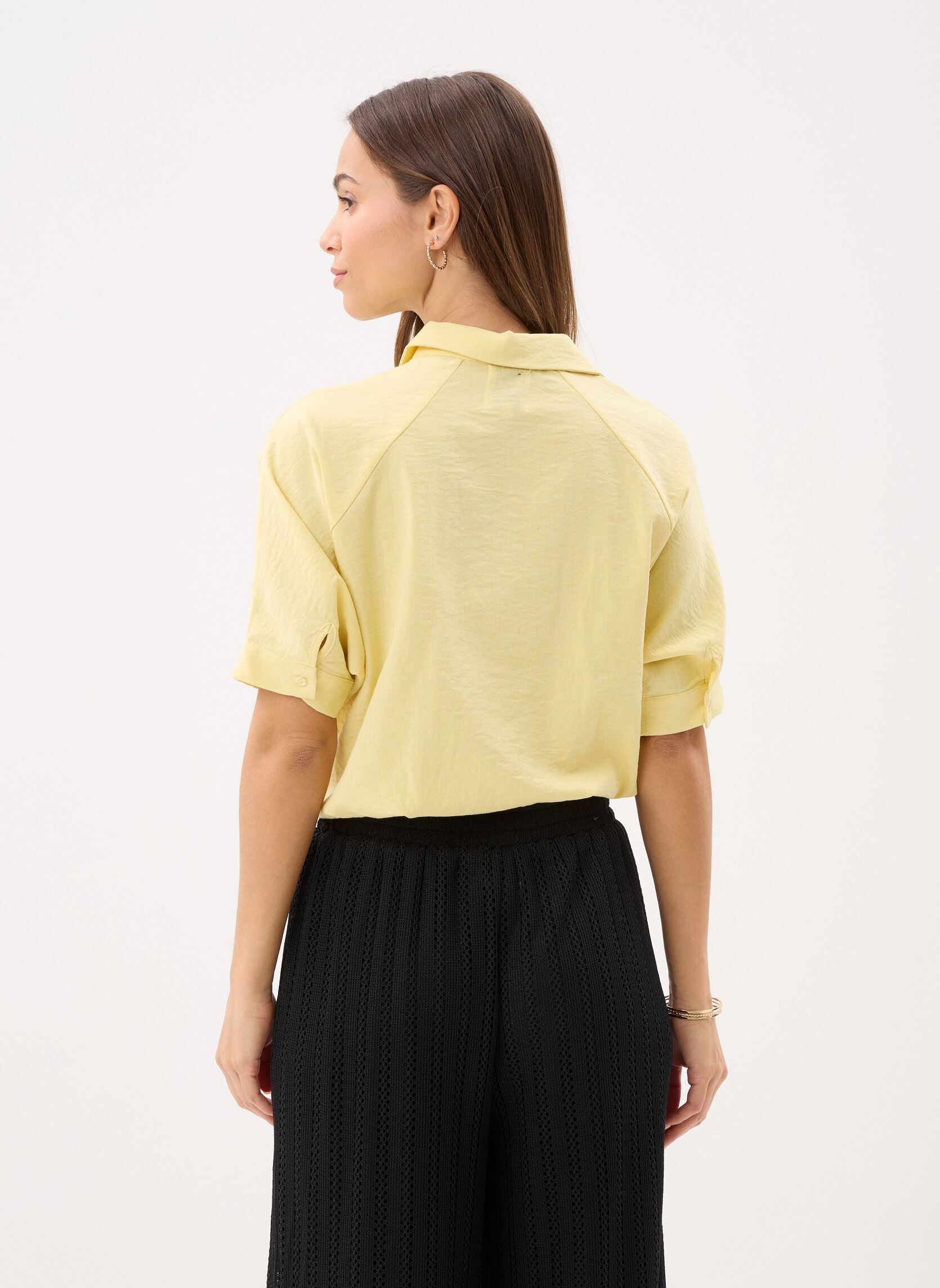 Kurzarm-Hemden Young Ladies Woven Shirt ML71EP damen gelb Lili Sidonio Kurzarm-Hemden Young Ladies Woven Shirt ML71EP damen gelb YELLOW