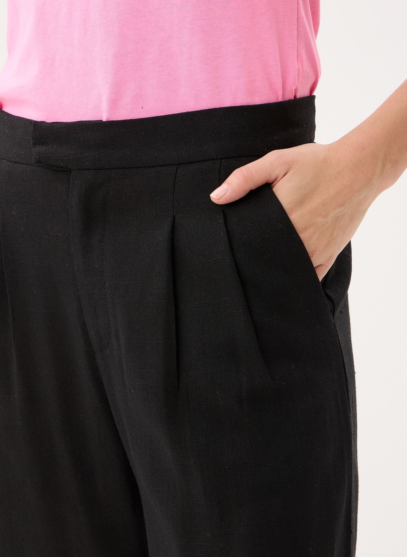 Weite Hosen Young Ladies Woven Pants PL274EP damen schwarz Lili Sidonio Weite Hosen Young Ladies Woven Pants PL274EP damen schwarz BLACK