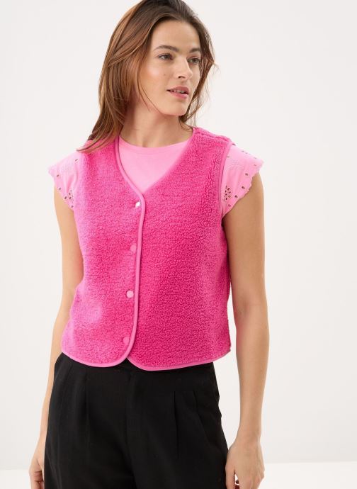 Lili Sidonio Vestes sans manches Young Ladies Woven Sleeveless Jacket RL7 femme rose