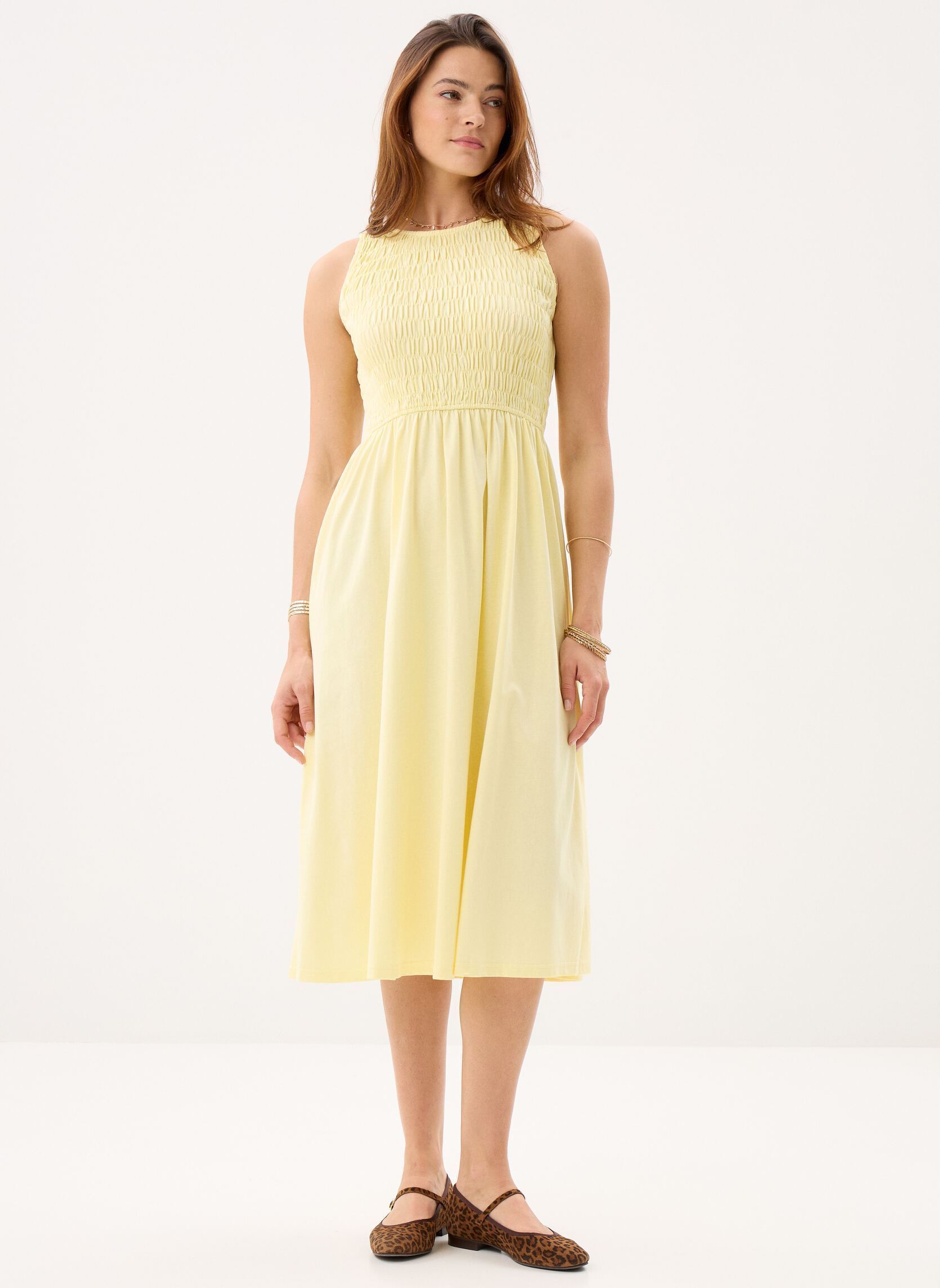 Robes Young Ladies Knitted Dress RL756EE femme jaune Lili Sidonio Robes Young Ladies Knitted Dress RL756EE femme jaune YELLOW