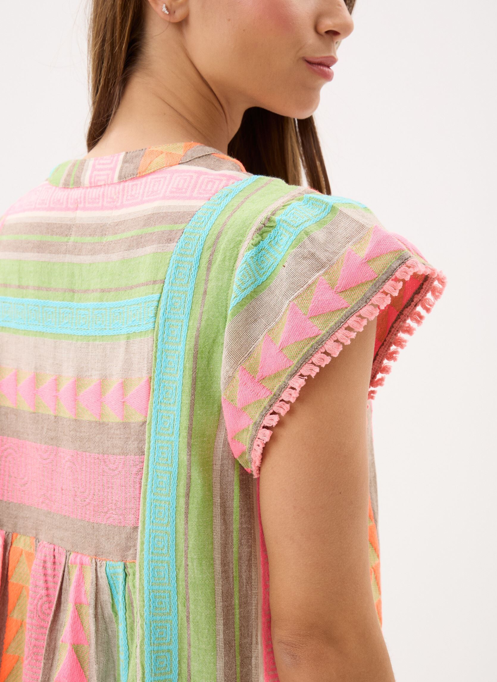 Robes Young Ladies Woven Dress ZML108EE femme multicolore Lili Sidonio Robes Young Ladies Woven Dress ZML108EE femme multicolore MULTICOLOUR