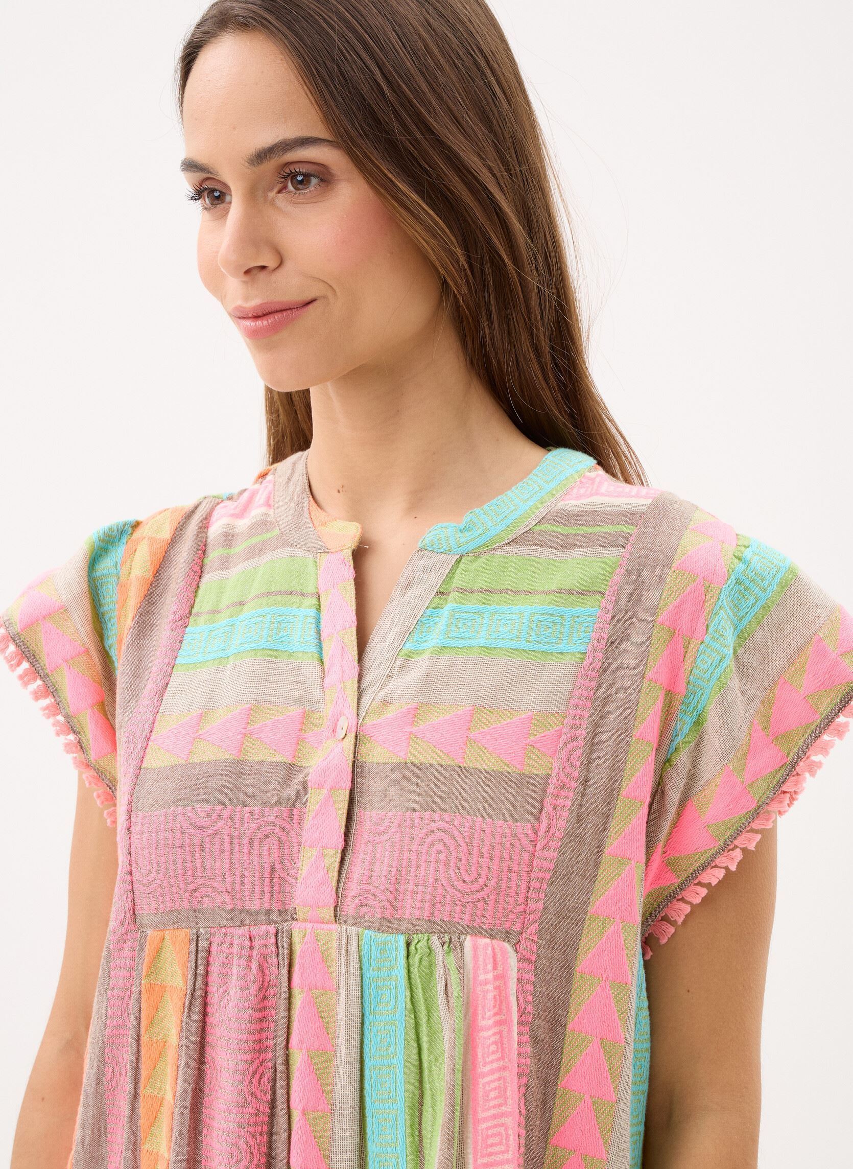 Robes Young Ladies Woven Dress ZML108EE femme multicolore Lili Sidonio Robes Young Ladies Woven Dress ZML108EE femme multicolore MULTICOLOUR