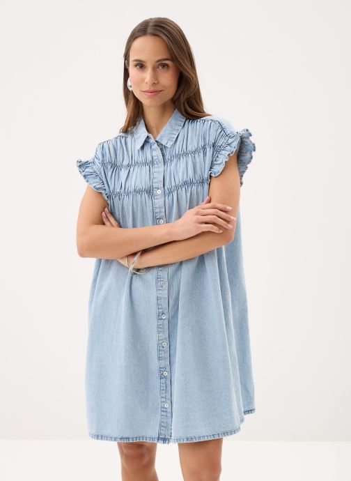 Lili Sidonio Jurken Young Ladies Woven Dress ZPL115EE dames blauw