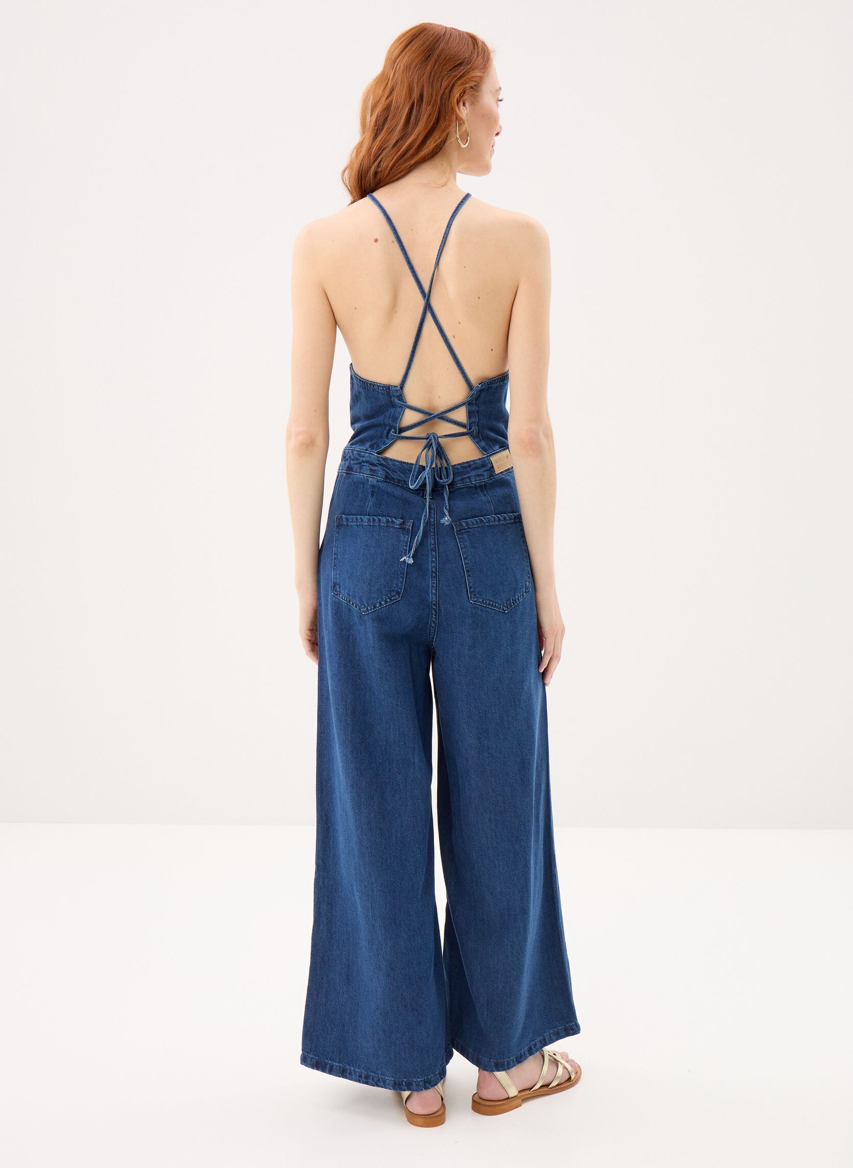 Jumpsuits / Overalls Ladies Woven Jumpsuit E1105AEP damen blau Molly Bracken Jumpsuits / Overalls Ladies Woven Jumpsuit E1105AEP damen blau DENIM BLUE
